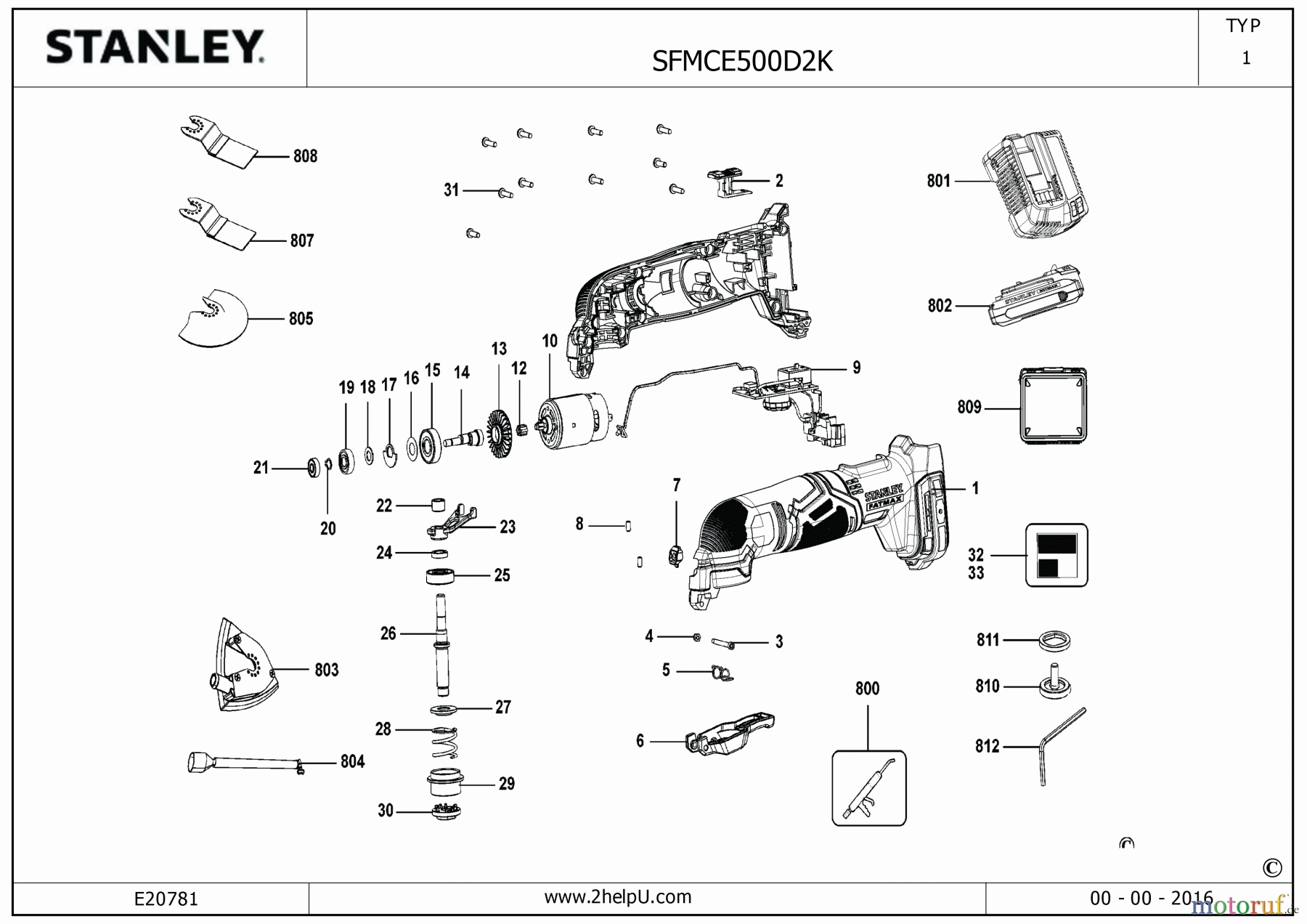 STANLEY CORDLESS-OTHER MULTIFUNKTIONSWERKZEUG SFMCE500 Seite 2