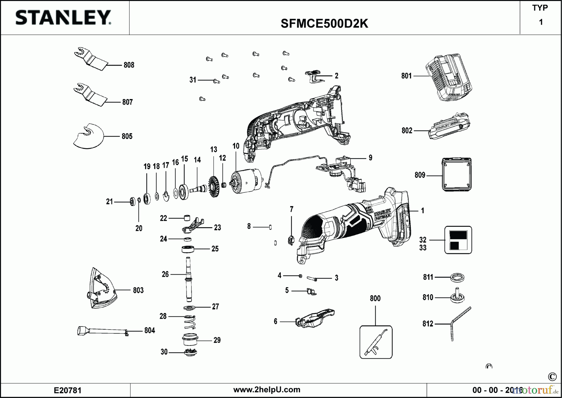STANLEY CORDLESS-OTHER MULTIFUNKTIONSWERKZEUG SFMCE500 Seite 1