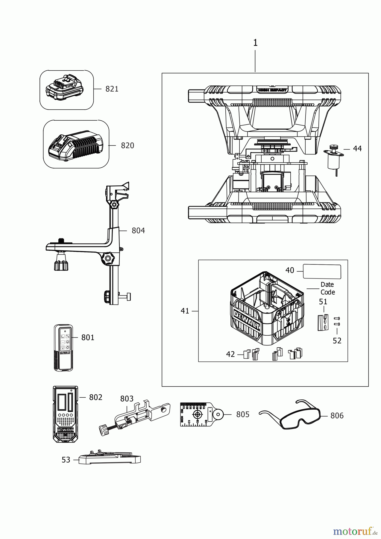 DEWALT LASERS ROTATIONSLASER DCE080D1GS Seite 2