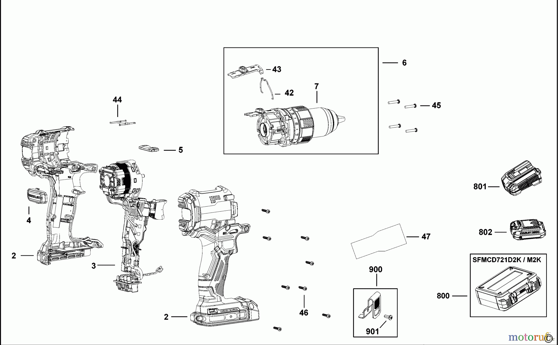 STANLEY CORDLESS DRILLS CDLS DRILLS 18V BOHRHAMMER SFMCD721 Seite 1