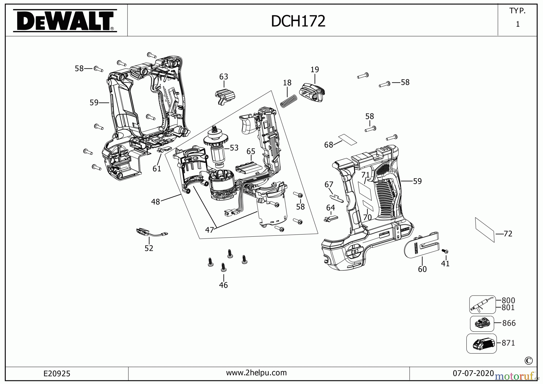 DEWALT AKKUBOHRER CDLS DRILLS 18V AKKU-BOHRMASCHINE DCH172 Seite 2