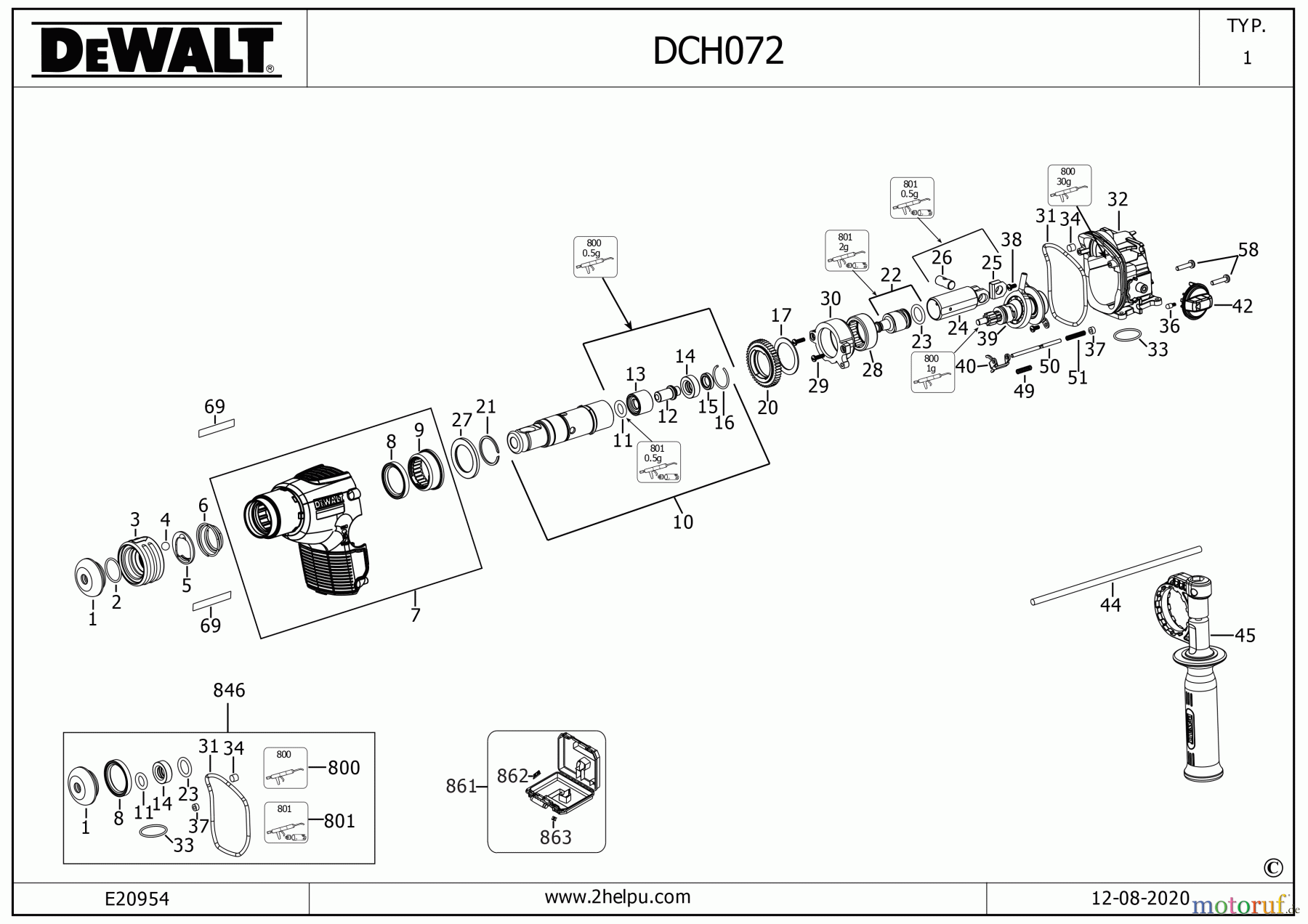 DEWALT AKKUBOHRER CDLS DRILLS 18V BOHRHAMMER DCH172P2LR Seite 2
