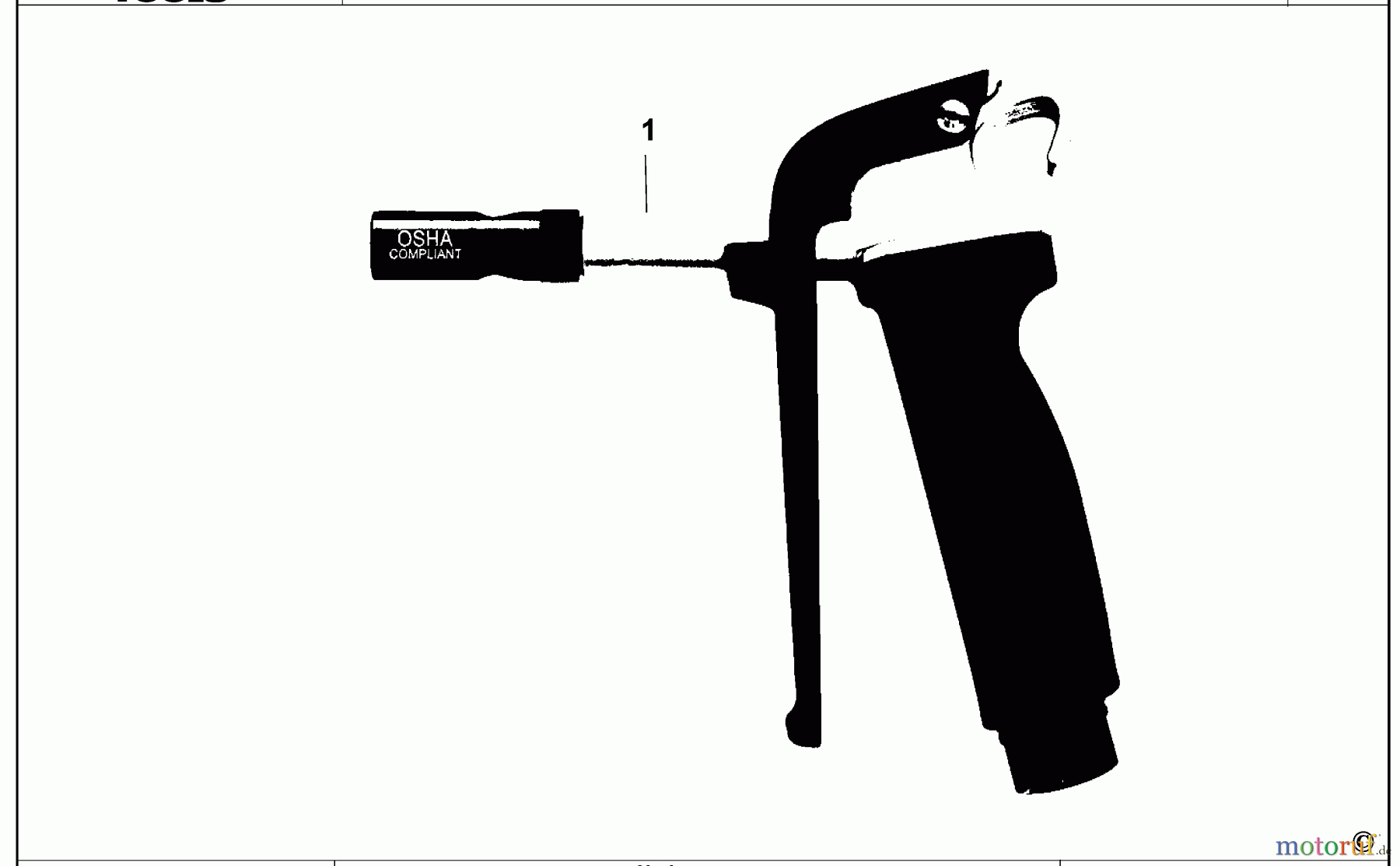 MAC AUTOMOTIVE TOOLS DRUCKLUFT-AUSBLASPISTOLE BG1201 Seite 1