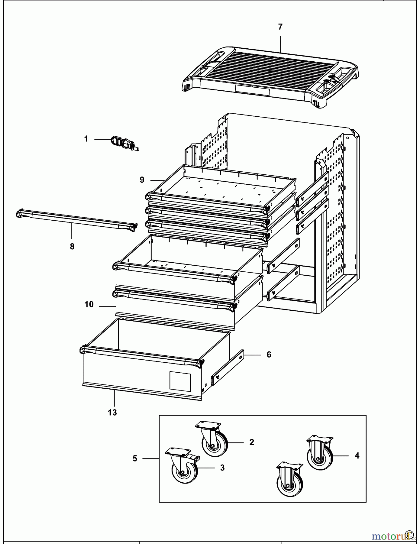  FACOM STORAGE WERKSTATTWAGEN ROLL.5M3PB Seite 1