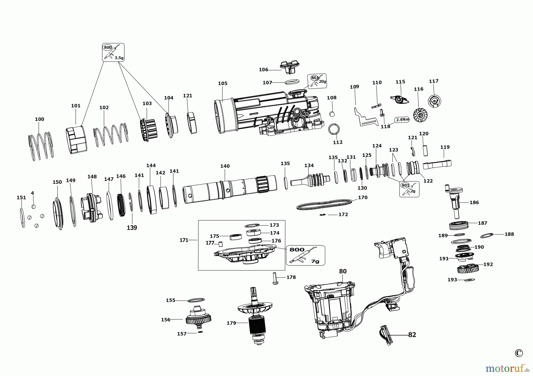  DEWALT Bohrhämmer Bohrhämmer SDS-MAX BOHRHAMMER DCH416 Seite 6
