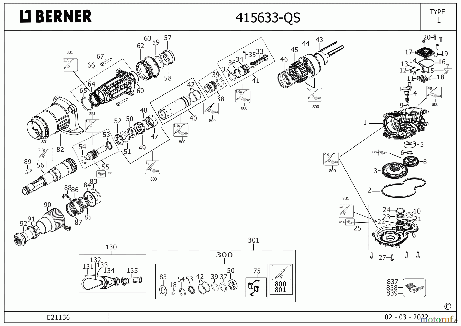 BERNER Divers DREHHAMMER 415633-QS Seite 1