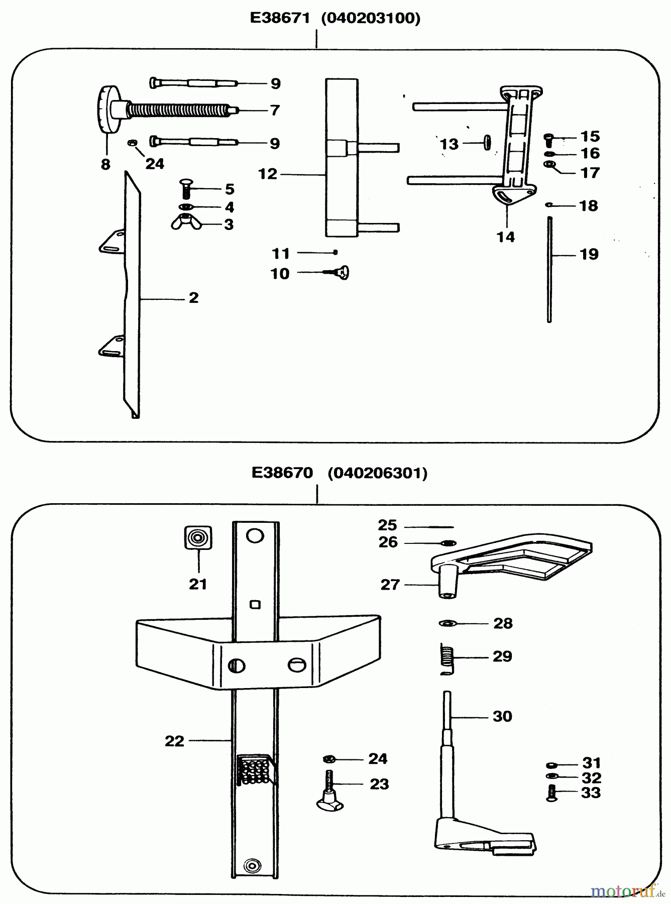 ELU ACCESSORIES ACCESSORIES, ATTACHMENTS & UNPOWERED HOBELZUBEHÖR 040203100 Seite 1