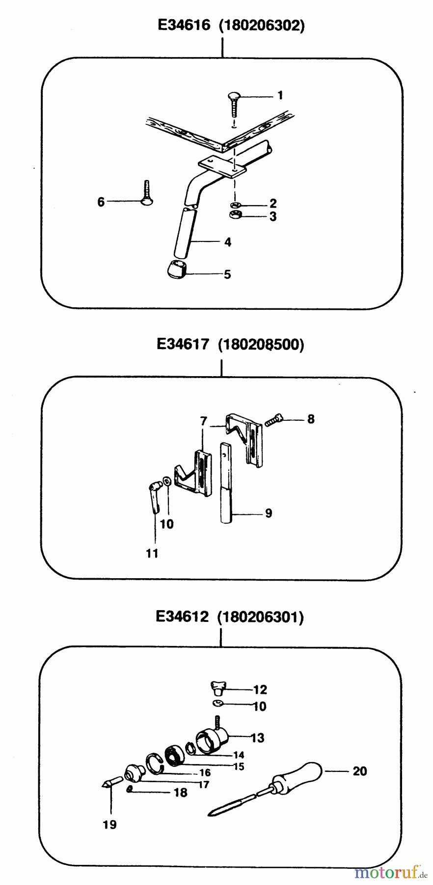 ELU ACCESSORIES ACCESSORIES, ATTACHMENTS & UNPOWERED BEINSATZ E34616 Seite 1