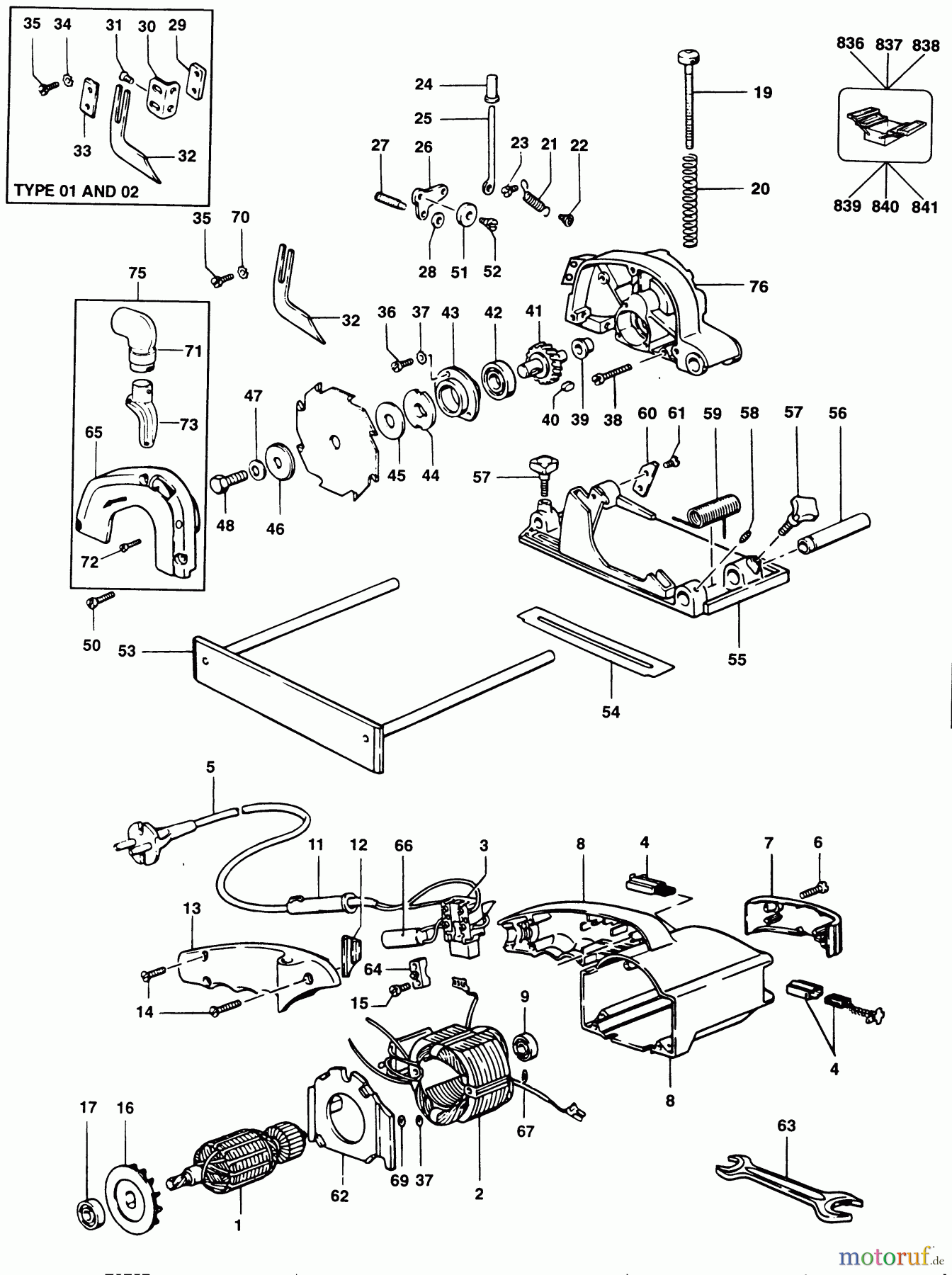 ELU WOODWORKING SAWS MINI-SPALTSÄGE MH25K Seite 1