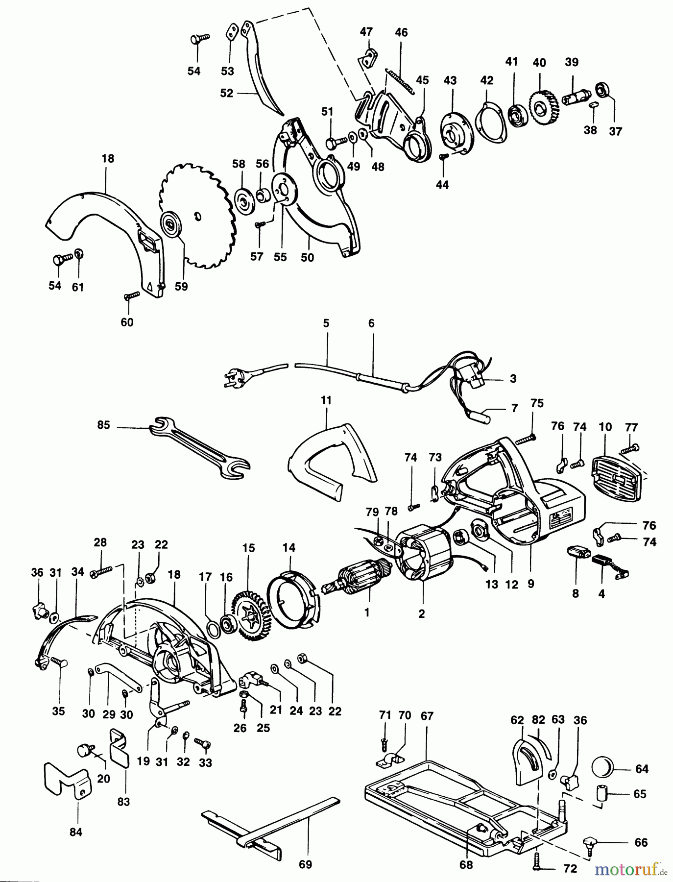 ELU WOODWORKING SAWS KREISSÄGE MH85 Seite 1