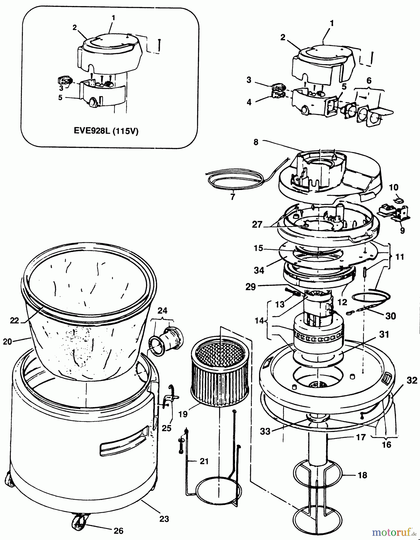  ELU WOODWORKING DUST EXTRACTORS & COLLECTORS GEBLÄSE MSA45 Seite 1