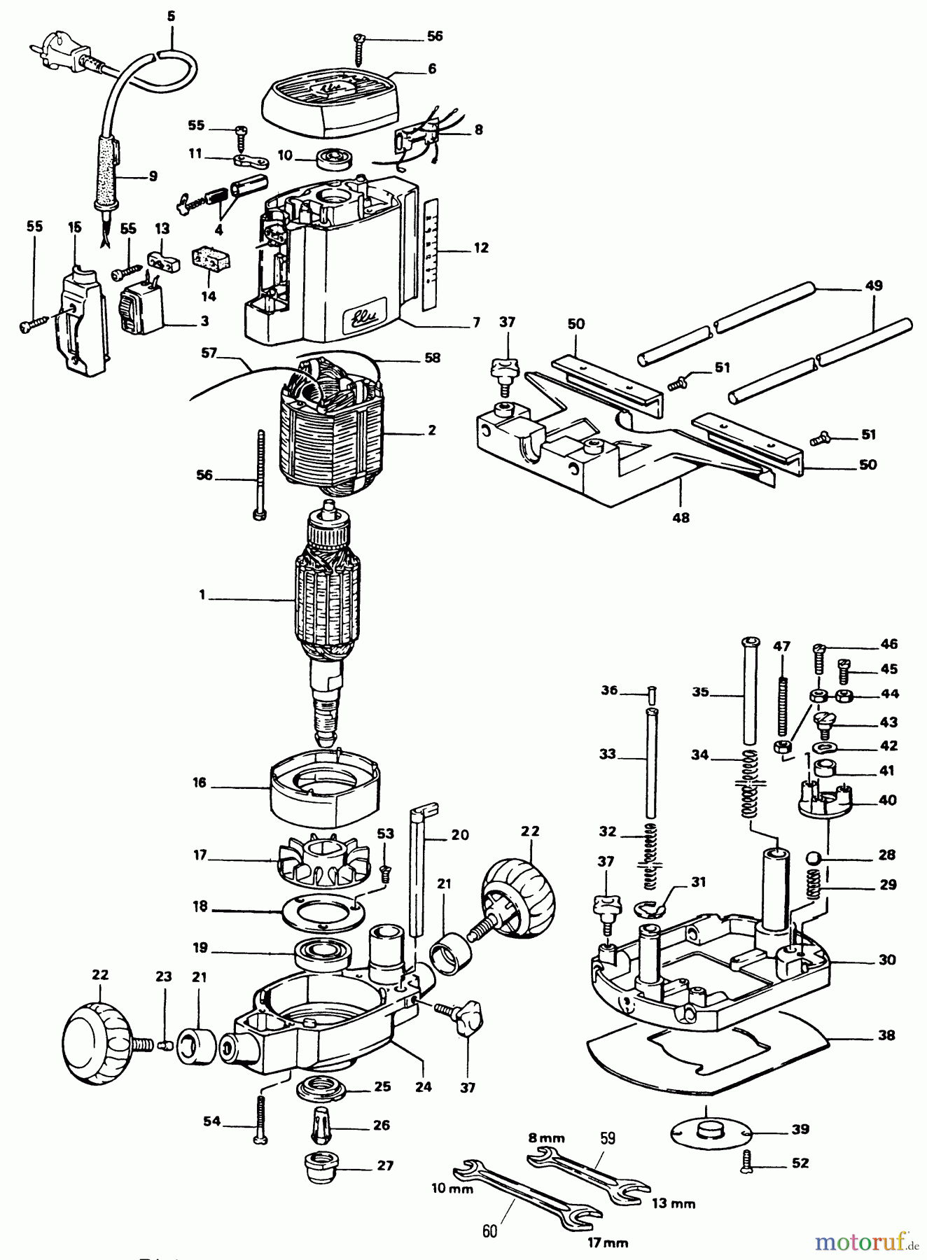 ELU WOODWORKING ROUTERS, JOINTERS & TRIMMERS FRÄSMASCHINE MOF96 Seite 1