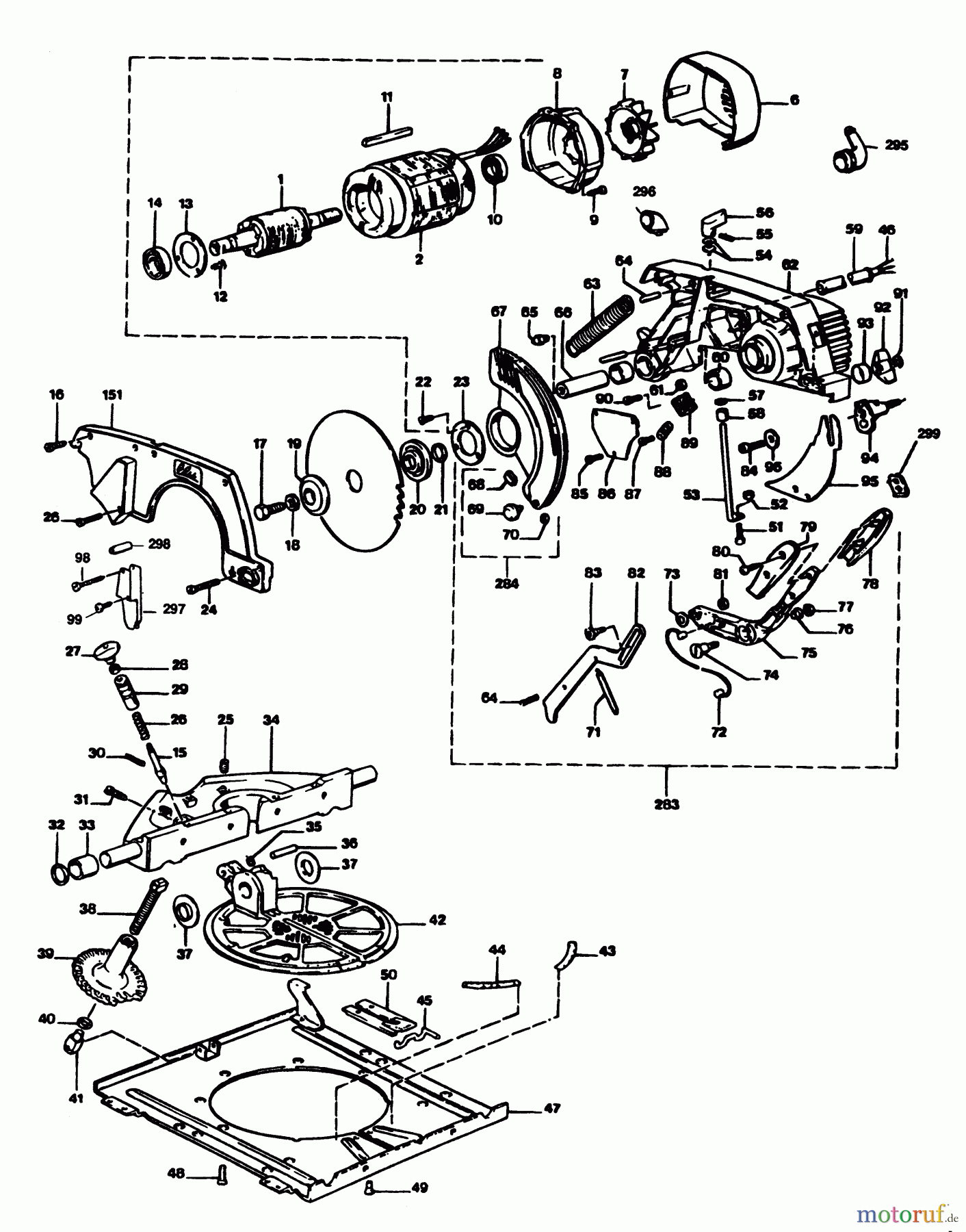 ELU WOODWORKING SAWS MOTOR TGS171----L Seite 1