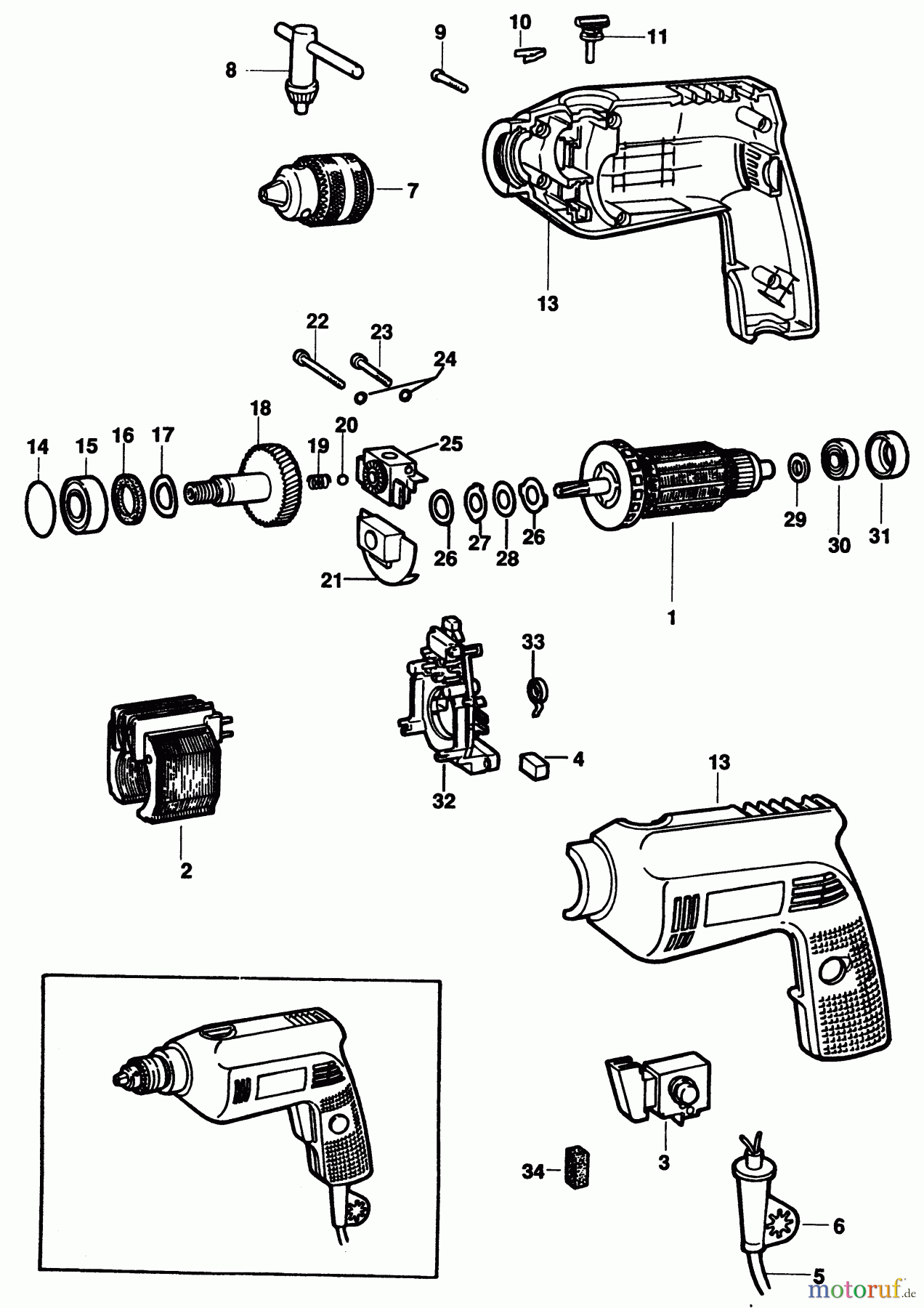 BLACK+DECKER PROFESSIONELL BOHRER, MAGNETBOHRMASCHINE, GEWINDESCHNEIDER BOHRER P2167 Seite 1