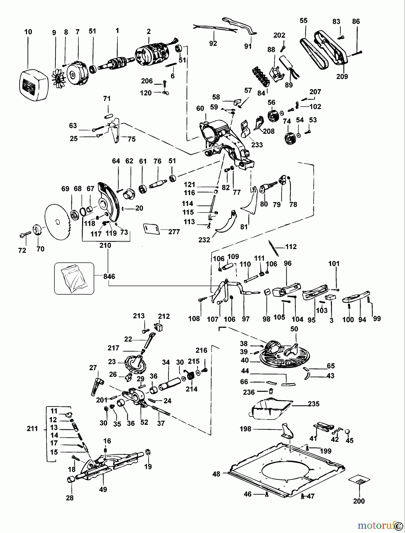 ELU WOODWORKING SAWS MOTOR TGS173----A Seite 1