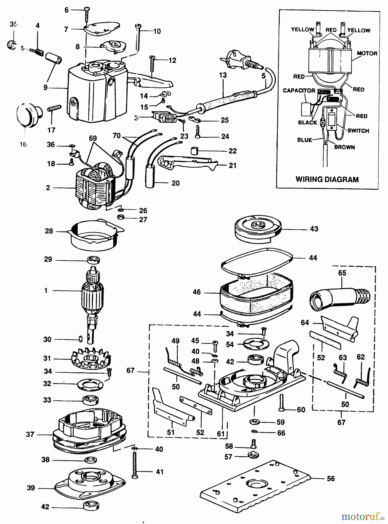 ELU WOODWORKING SANDERS EXZENTERSCHLEIFER MVS47A Seite 1