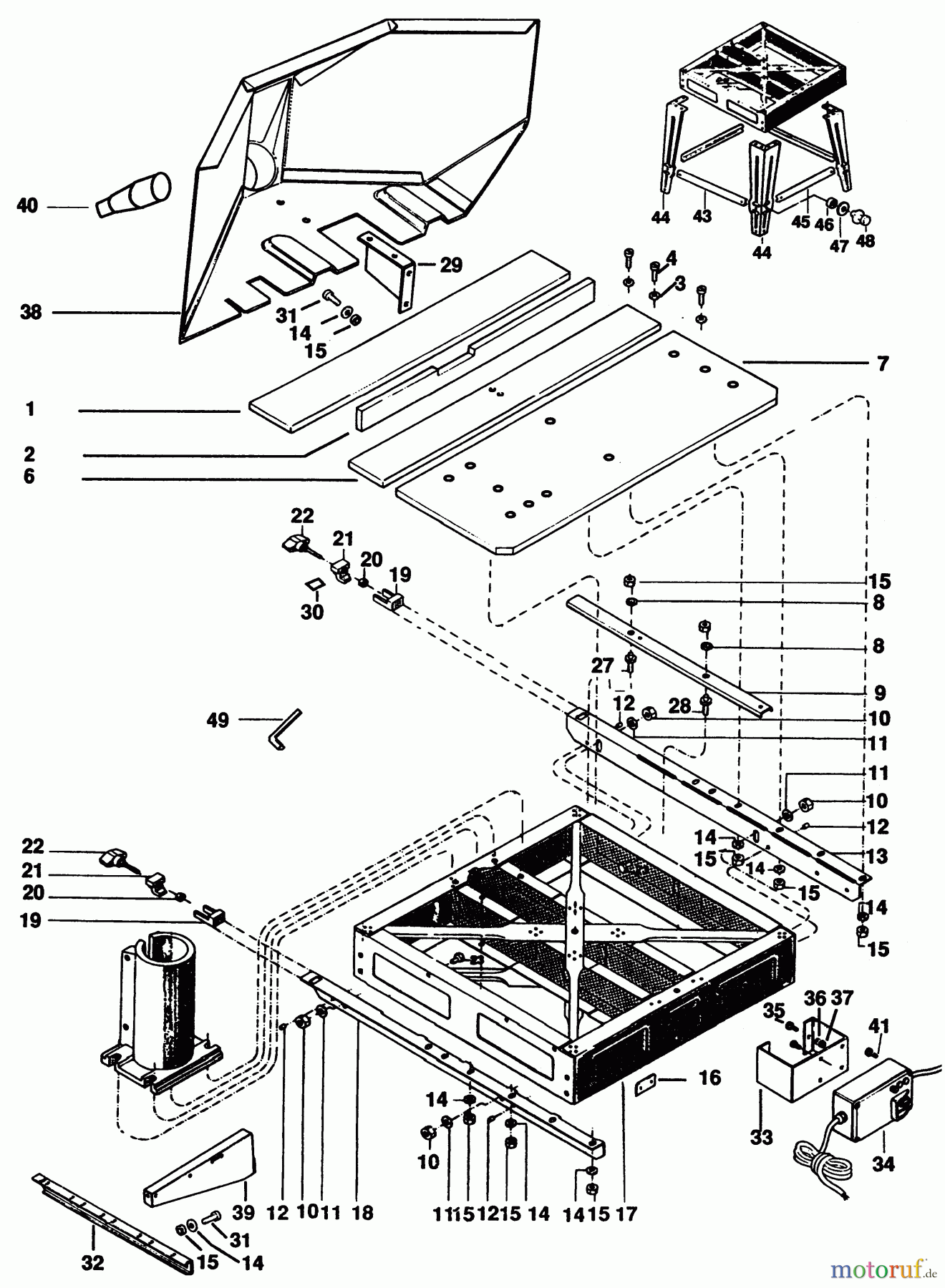  DEWALT HOLZARBEITEN RADIALKREISSÄGEN RADIALARMSÄGE DW1501----C Seite 1