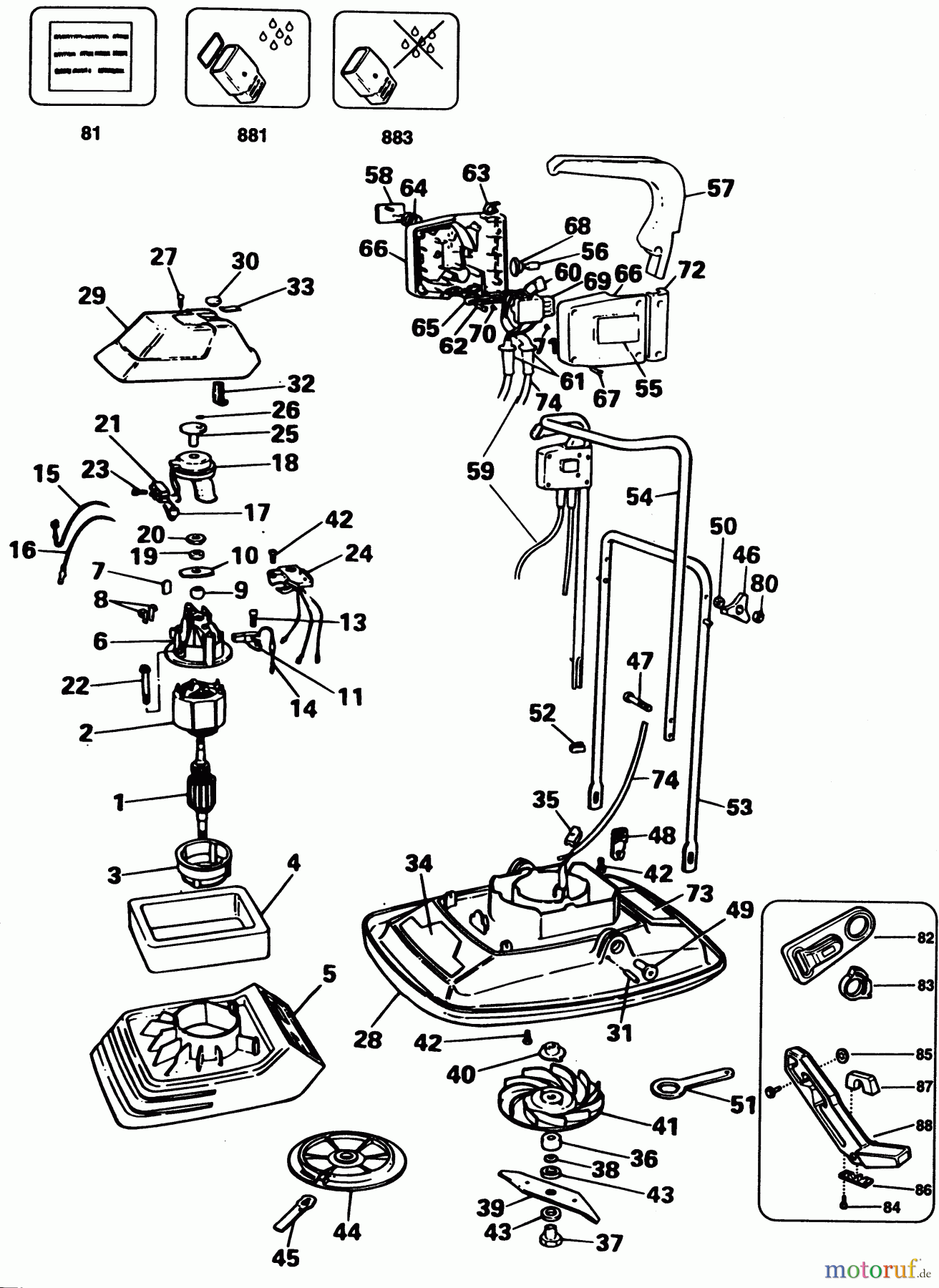 BLACK+DECKER AUSSERHALB RASENMÄHER, SCHNEEFRÄSEN LUFTKISSENMÄHER GX342 Seite 1