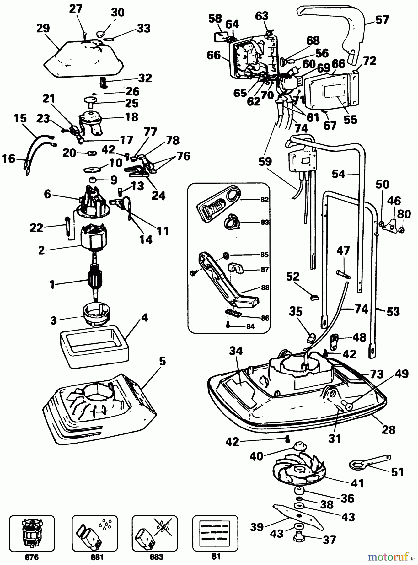 BLACK+DECKER AUSSERHALB RASENMÄHER, SCHNEEFRÄSEN LUFTKISSENMÄHER GX322 Seite 1