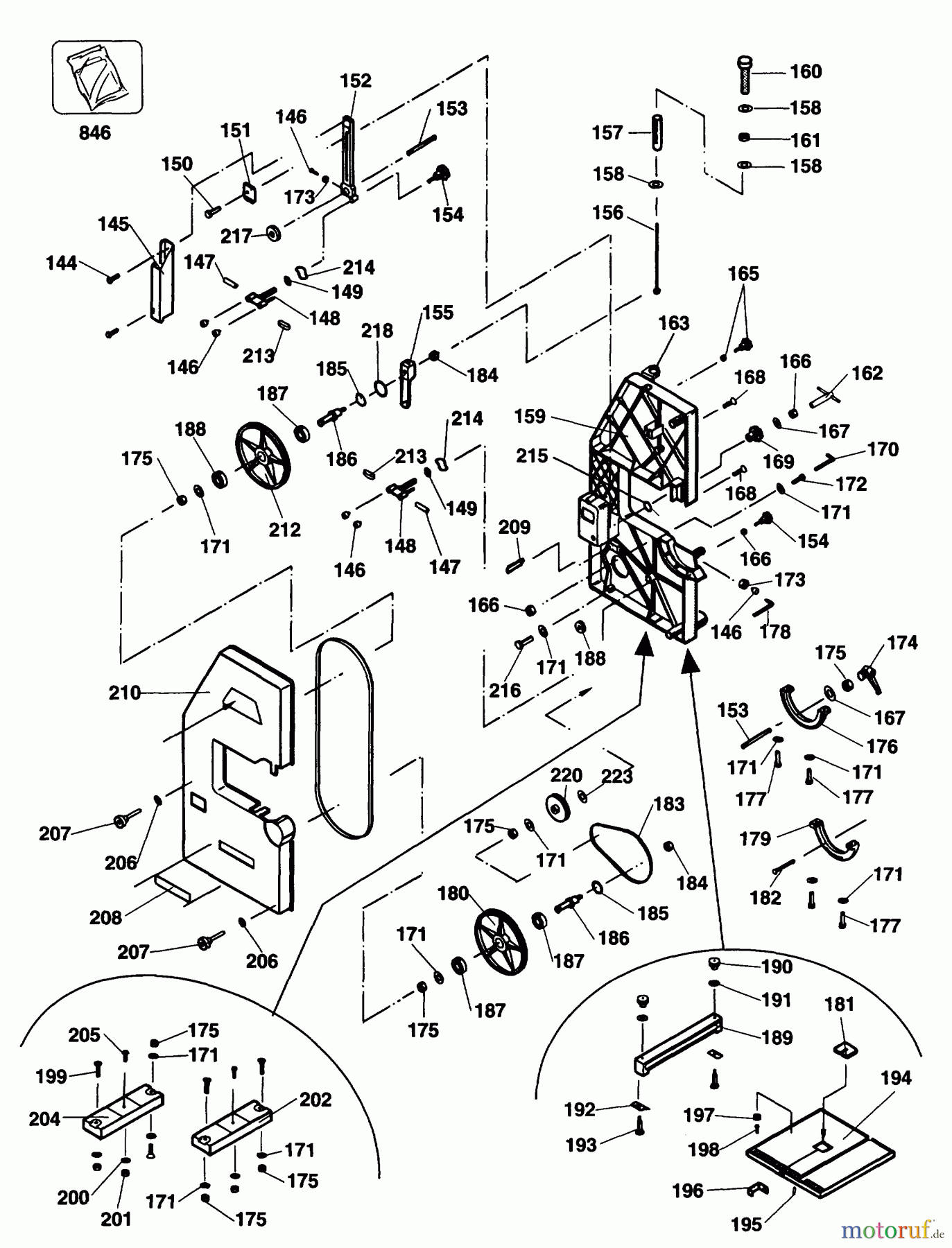 ELU WOODWORKING SAWS BANDSÄGE EBS3403---A Seite 2