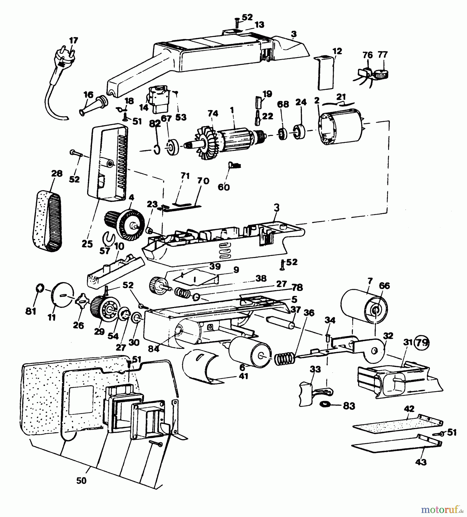 BLACK+DECKER PROFESSIONELL ABSCHLEIFGERÄT BANDSCHLEIFER P6103 Seite 1