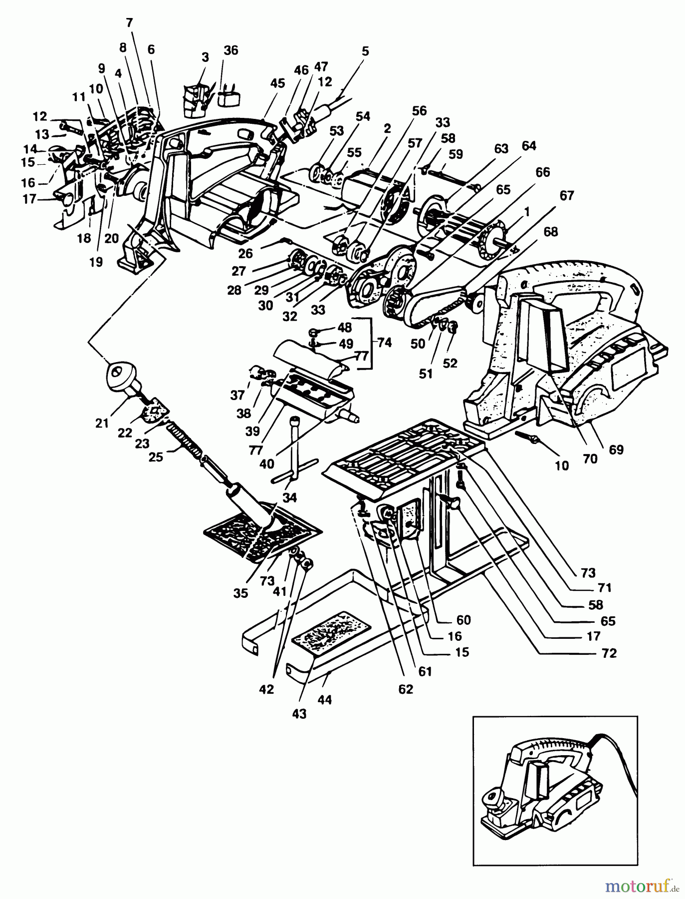 BLACK+DECKER INNENAUSSTATTUNG HOBEL HOBELMASCHINE PL806 Seite 1
