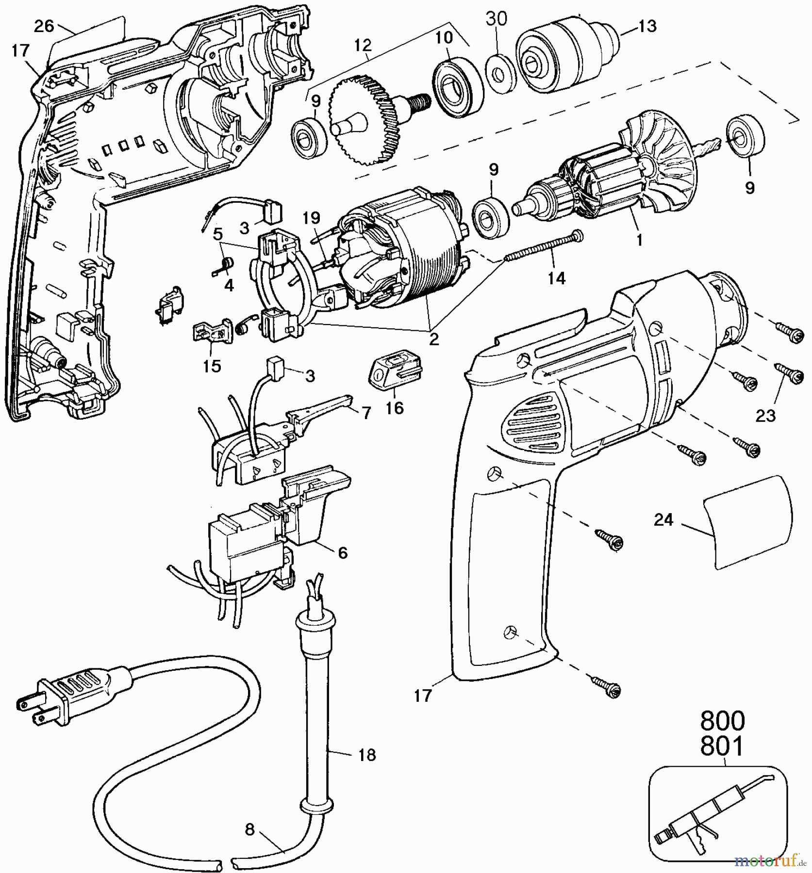  DEVILBISS Divers 3/8IN DRILL ET1205 Seite 1