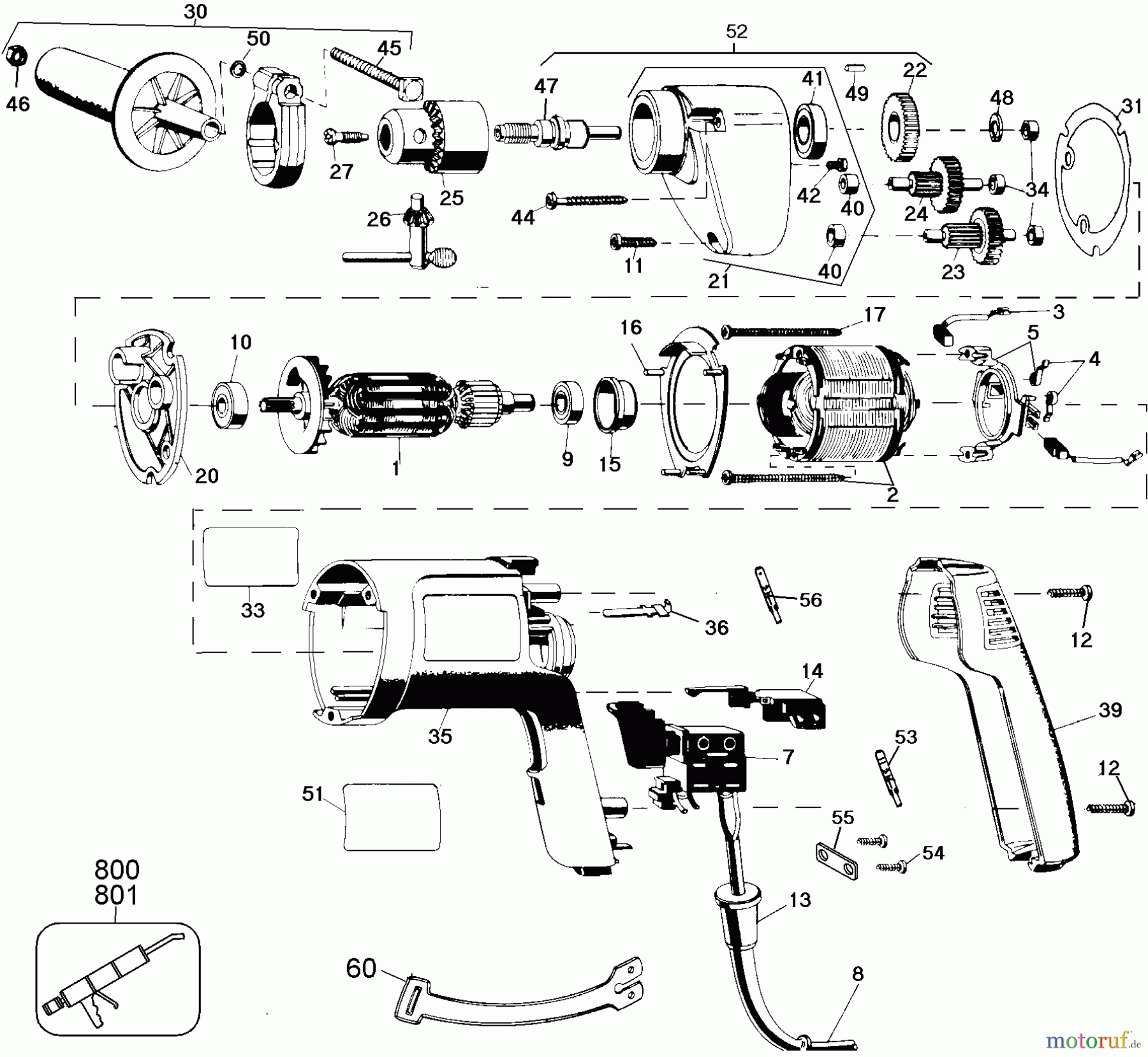 DEWALT Divers 13MM DRILL NZ/AUST DW110-45 Seite 1