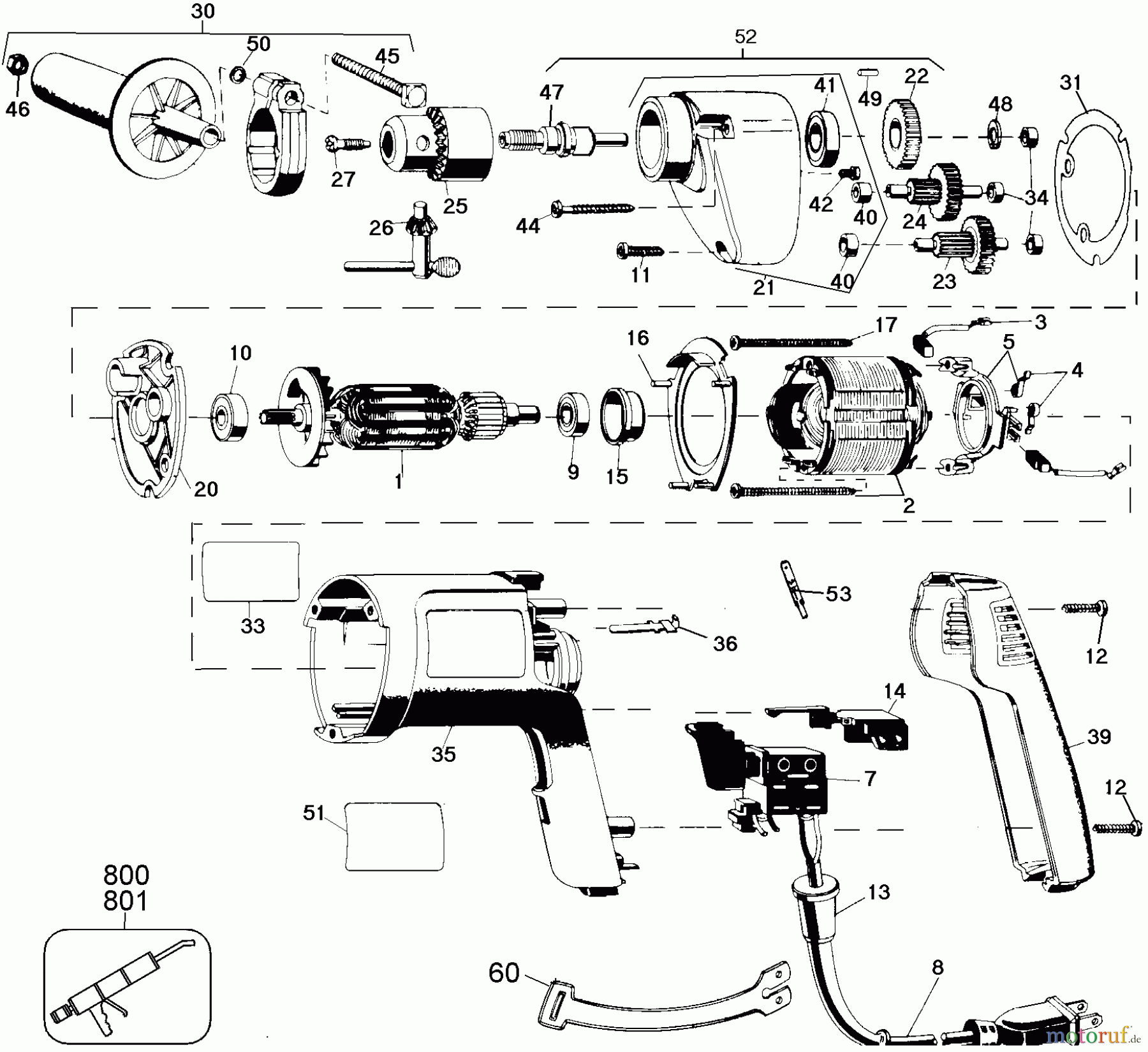DEWALT Divers 1/2 VSR DRILL-LAT.AMERICA DW111-35 Seite 1