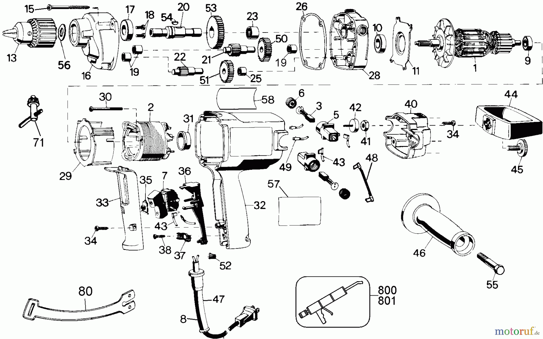  DEWALT Divers 1/2IN DRILL DW130-220 Seite 1