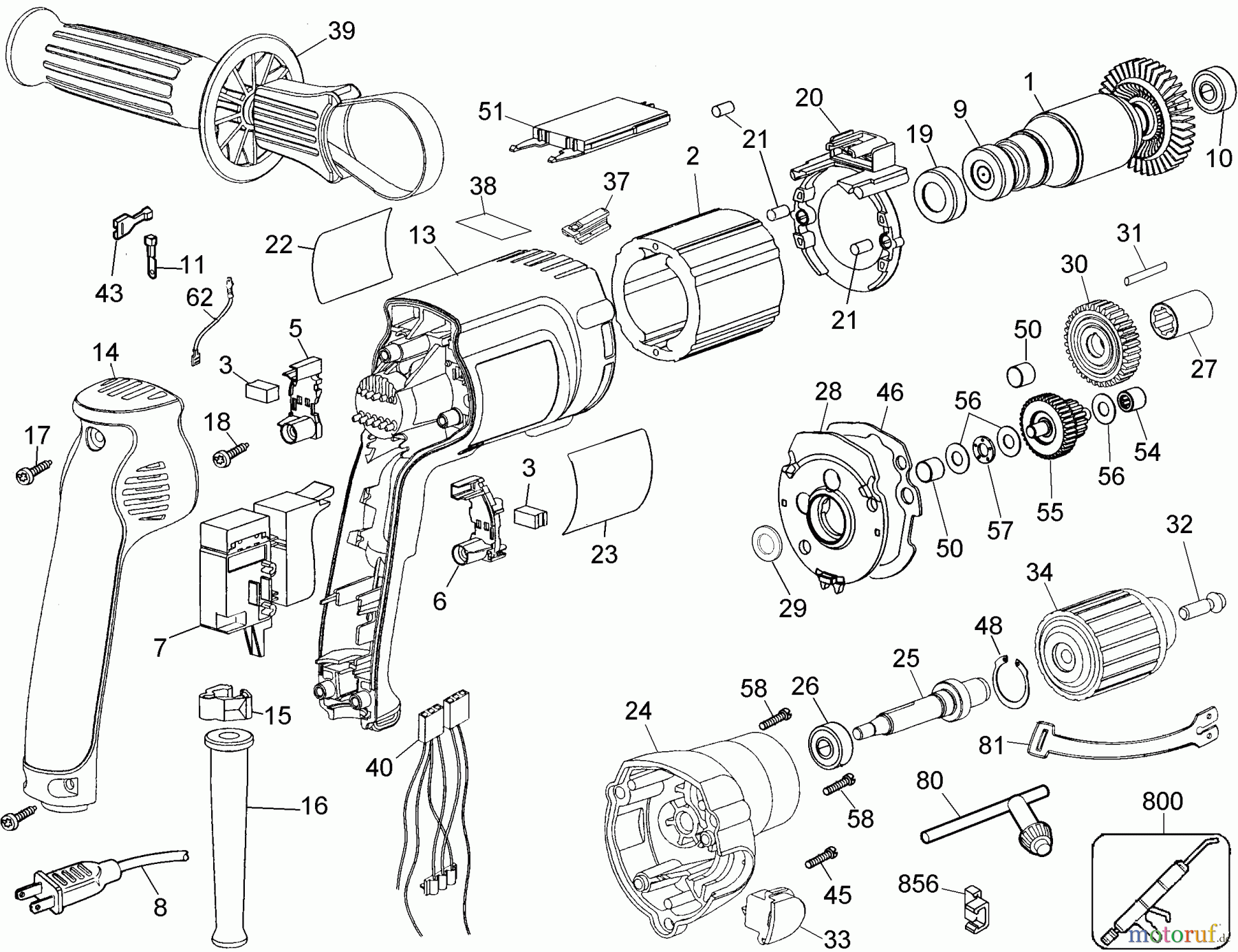 DEWALT Divers 1/2 DRILL DW239 Seite 1