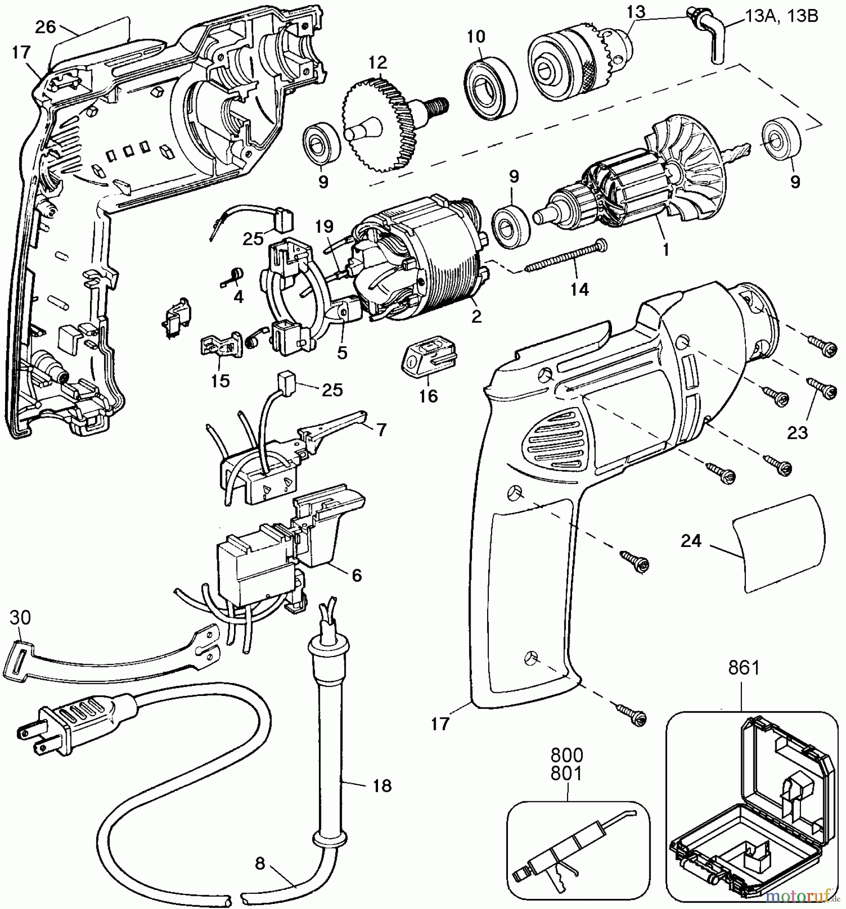 DEWALT Divers 3/8 DRILL D100-04 Seite 1