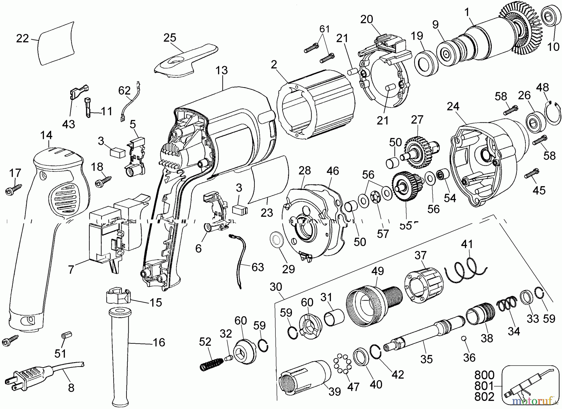  DEWALT Divers VERSA-CLUTCH SCRDVR DW268-220 Seite 1