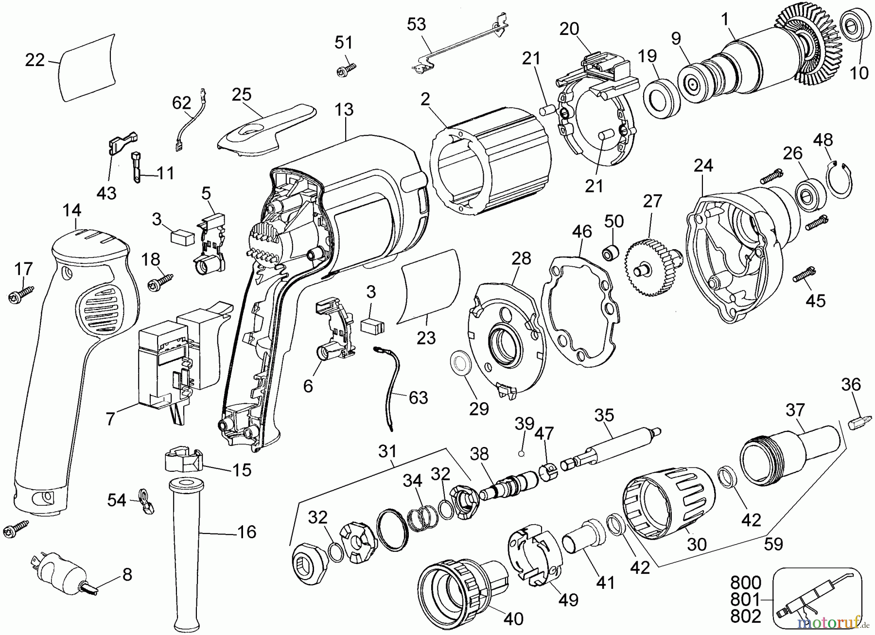  DEWALT Divers SCHRAUBENDREHER DW274W Seite 1