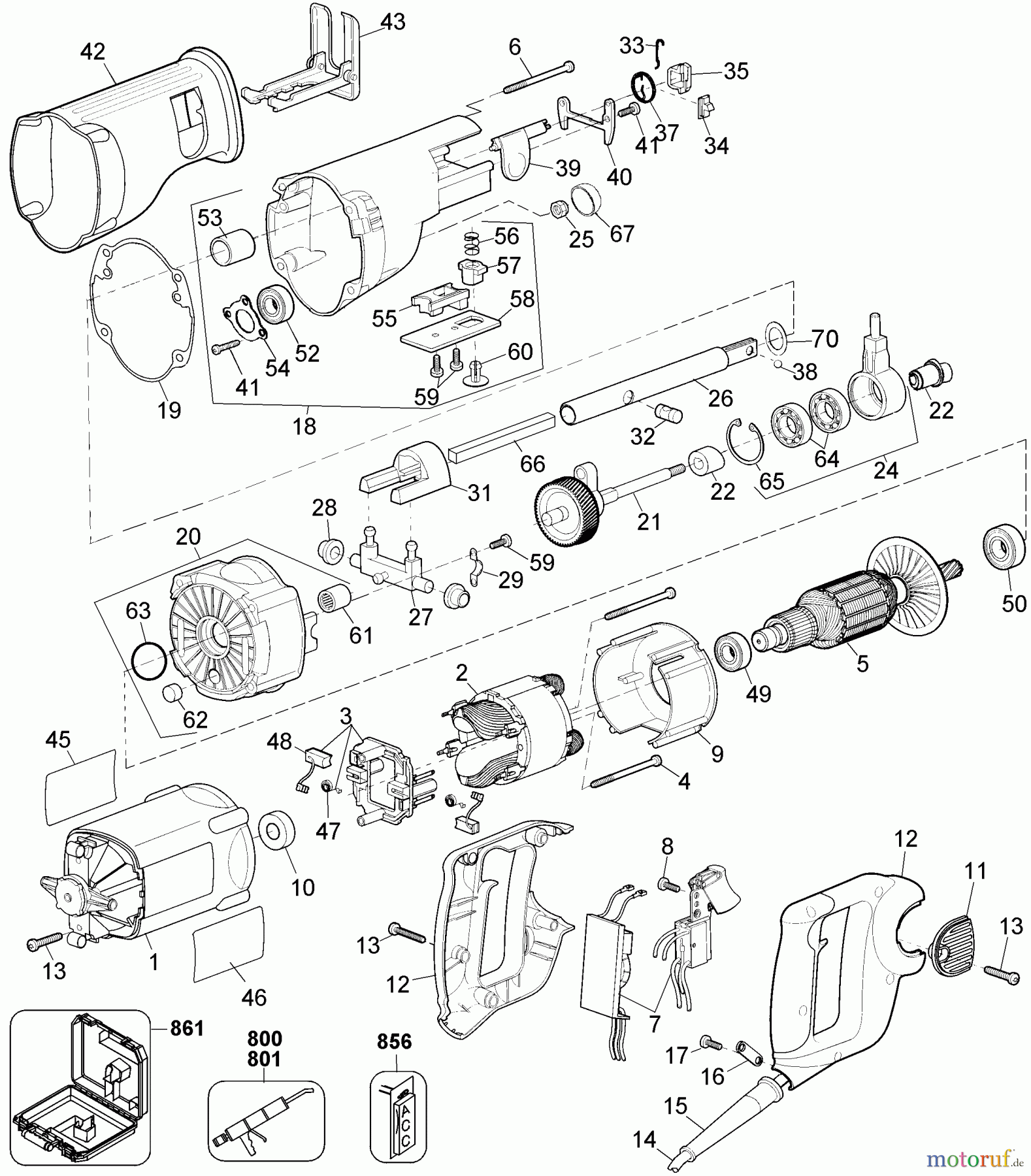 DEWALT Divers SÄBELSÄGE DW309KL Seite 1