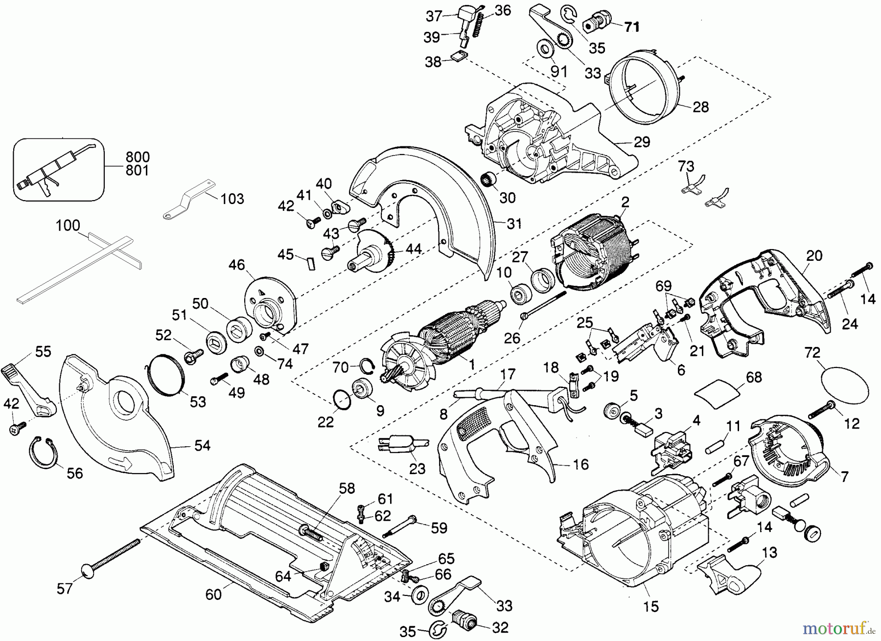  DEWALT Divers 7 1/4 CIRC.SAW DW357 Seite 1