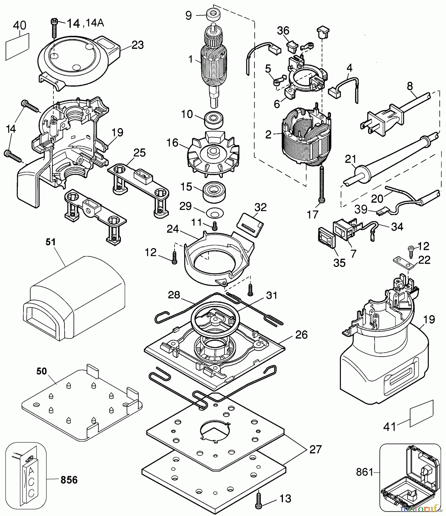 DEWALT Divers ORBITAL SANDER KIT DW412K Seite 1