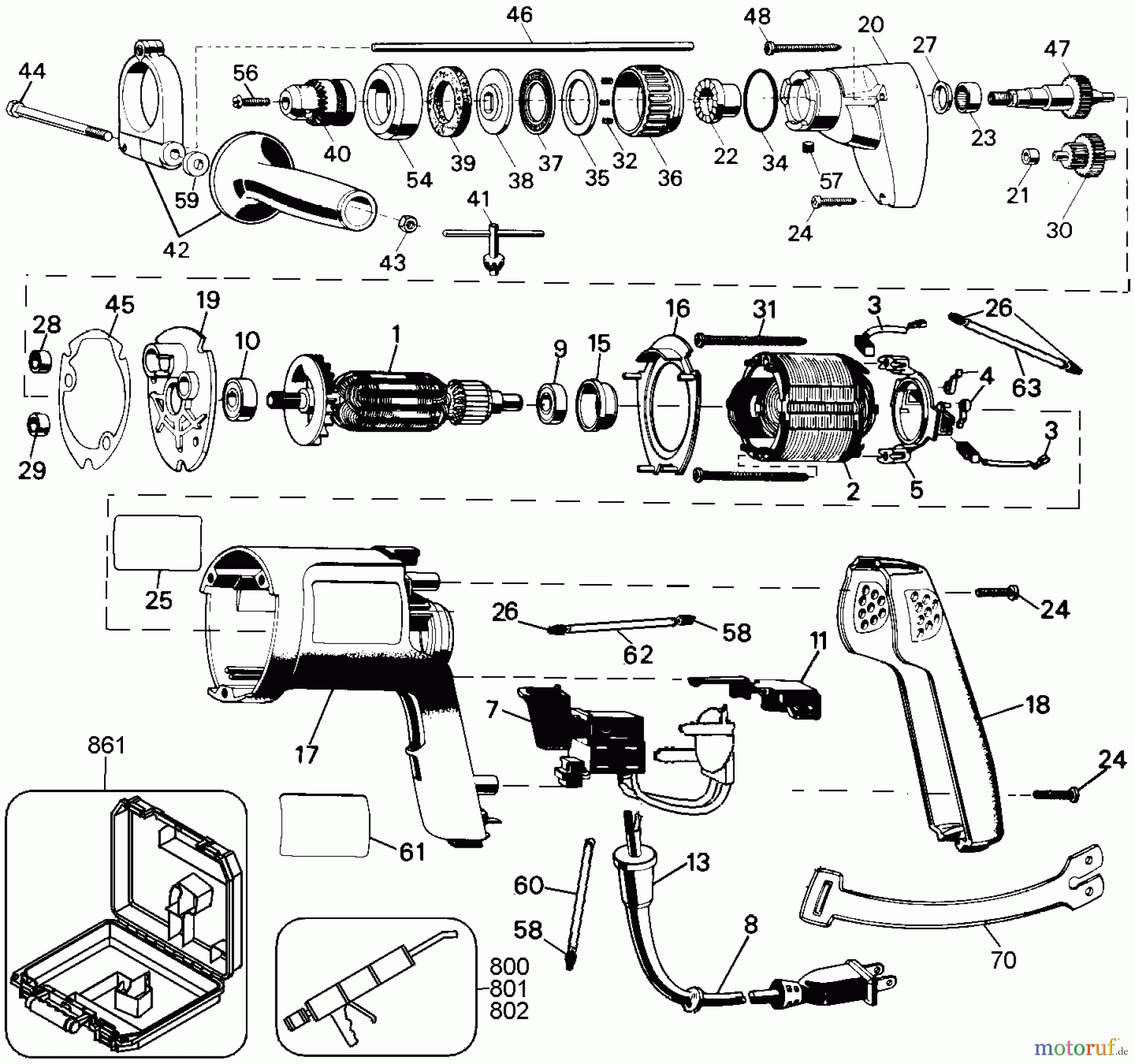 DEWALT Divers 3/8 VSR HAM.DRL DW500K Seite 1