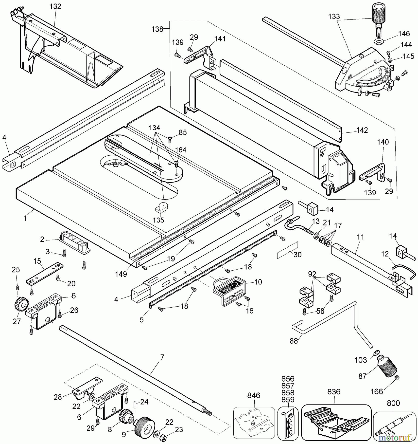 DEWALT HOLZARBEITEN UNIVERSAL-SÄGEN TISCH SAGEN DW744S Seite 1