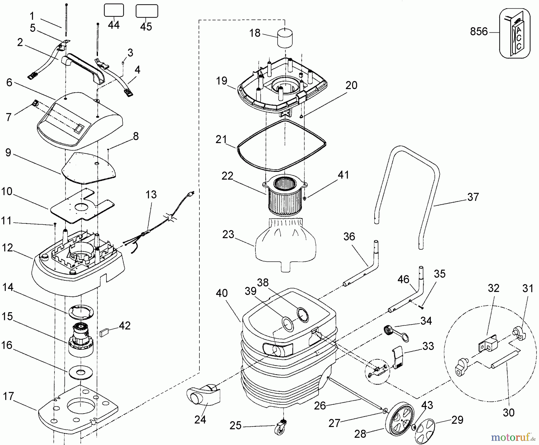 DEWALT Divers 20 GAL. WET/DRY VAC DW795 Seite 1