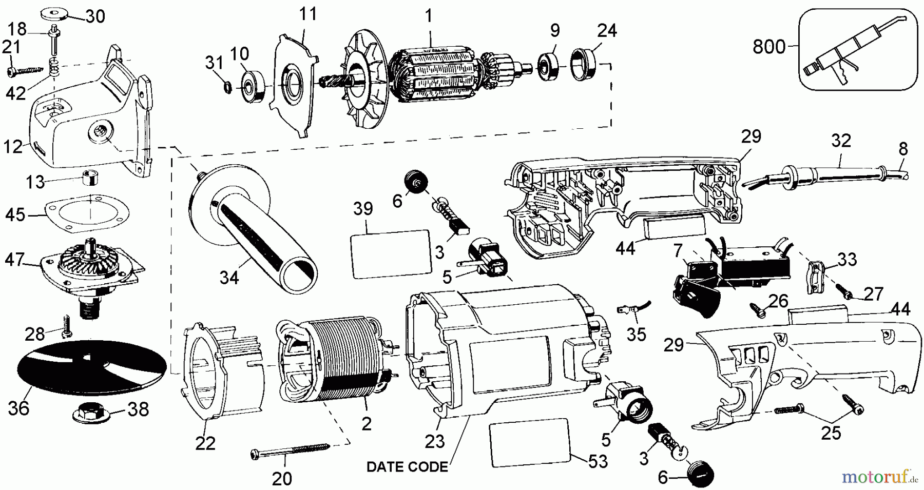  OEM Black und Decker Divers 7IN/9IN 2300 RPM POLISHER ET1460 Seite 1