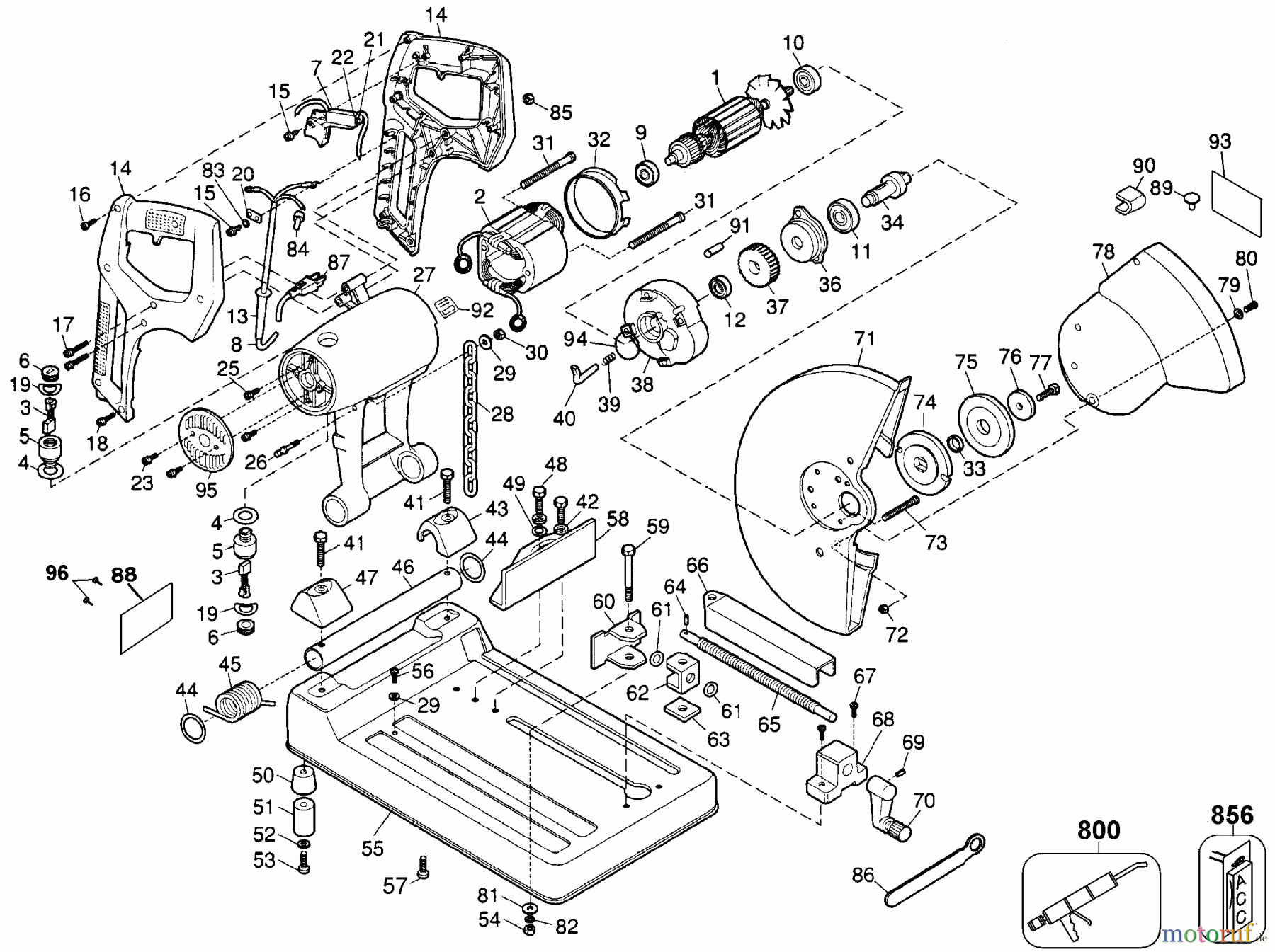 DEWALT Divers CHOP SAW CANADA DEWALT D870-04 Seite 1
