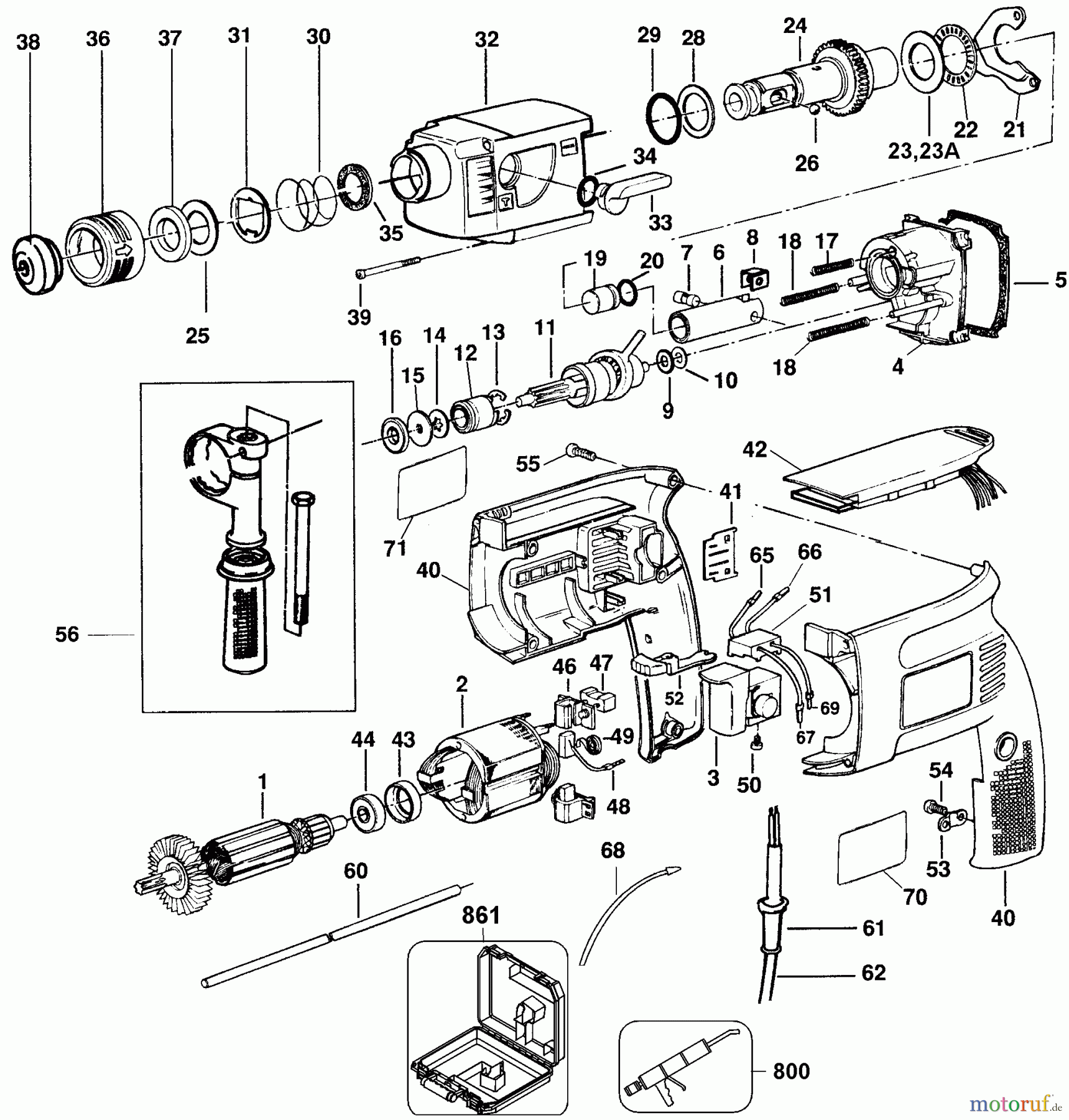 DEWALT Divers 5/8 ROTARY HAMMER-CANADA D523K-04 Seite 1