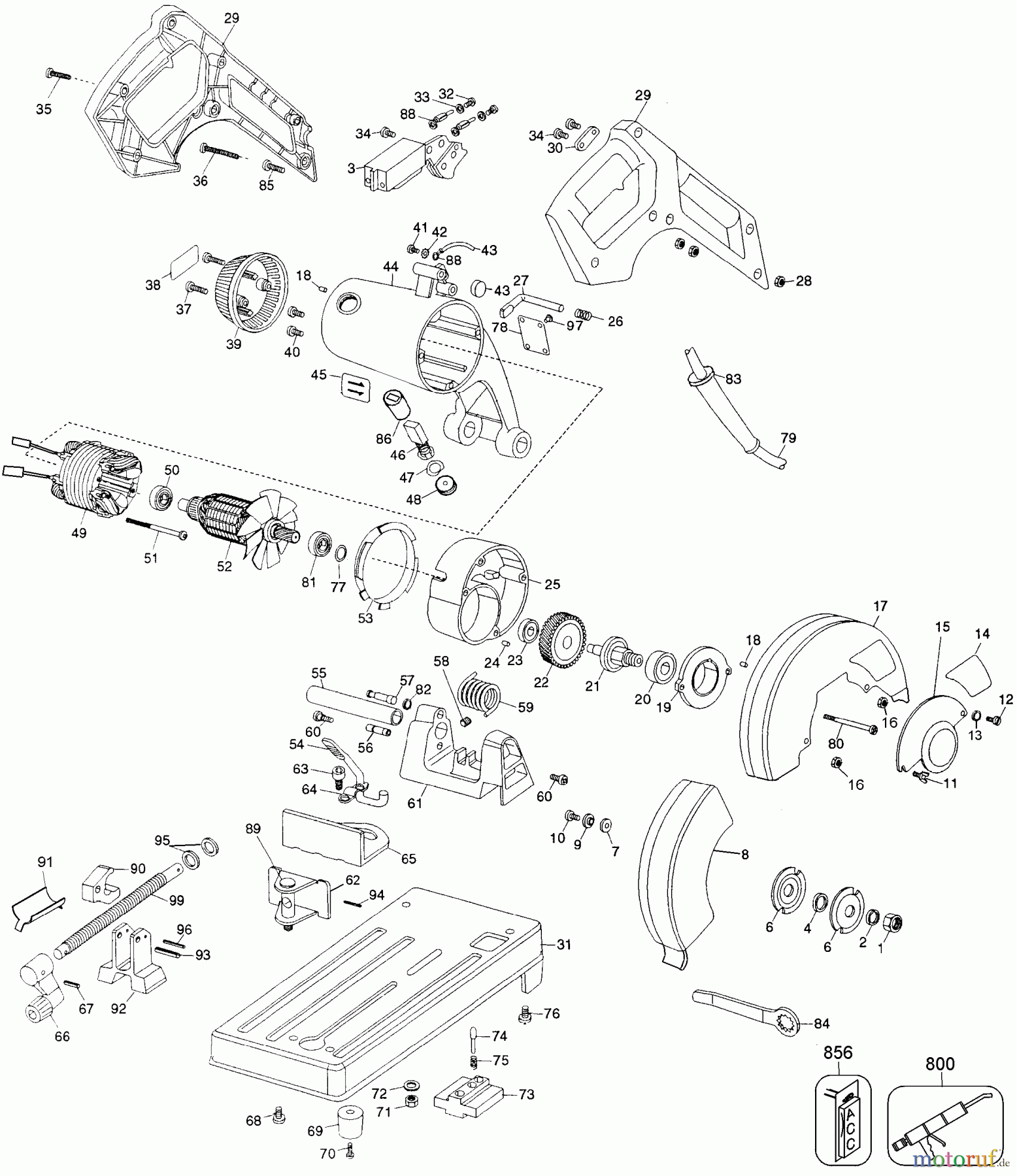 DEWALT Divers SCHROTSÄGE DW874 Seite 1