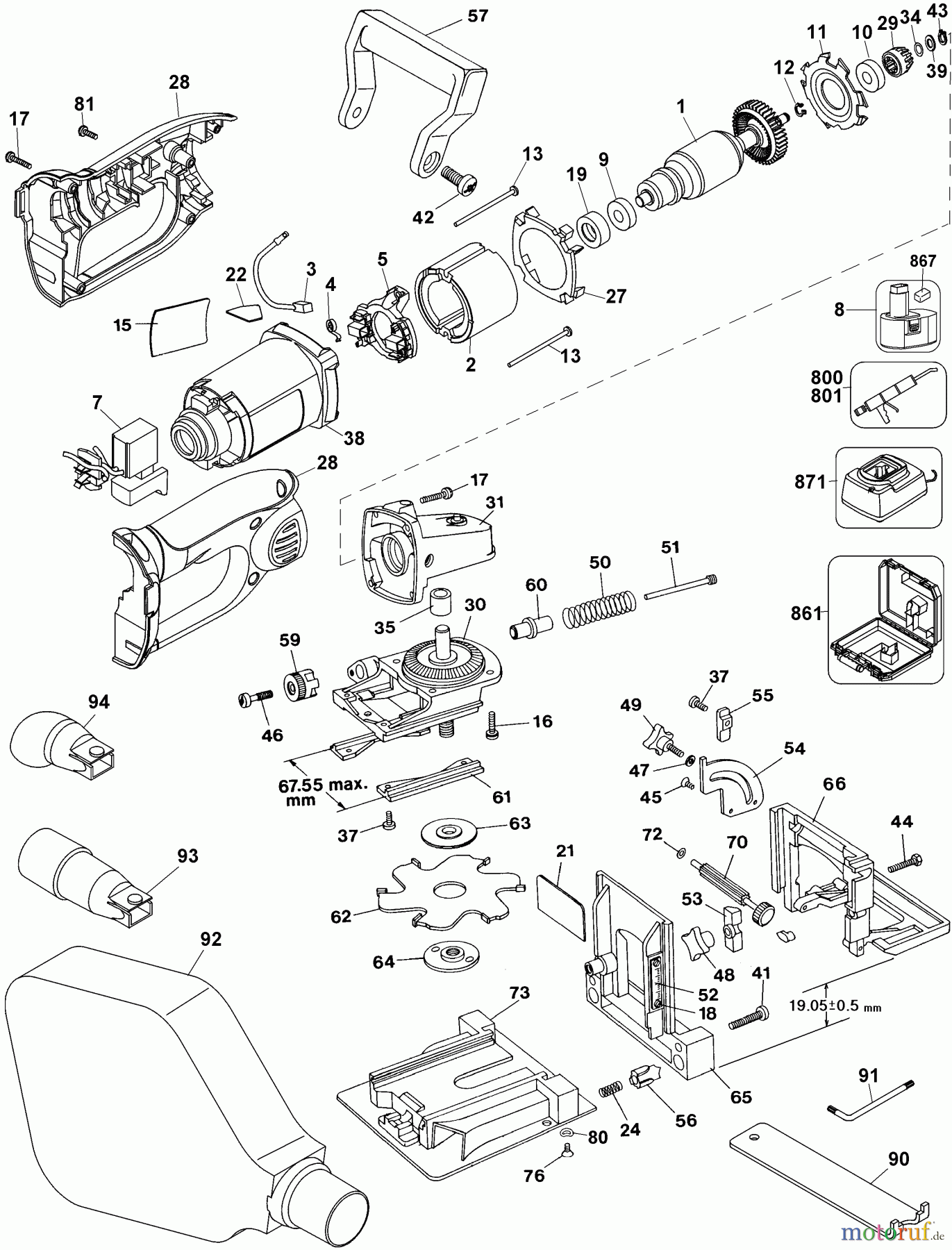 DEWALT Divers 14.4V PLATE JOINER DW931K Seite 1