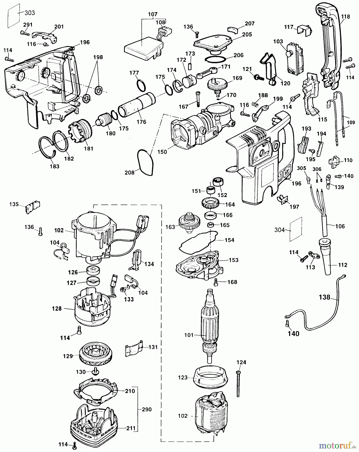 DEWALT Divers 1-1/2 ROTARY HAMMR DW532K Seite 2