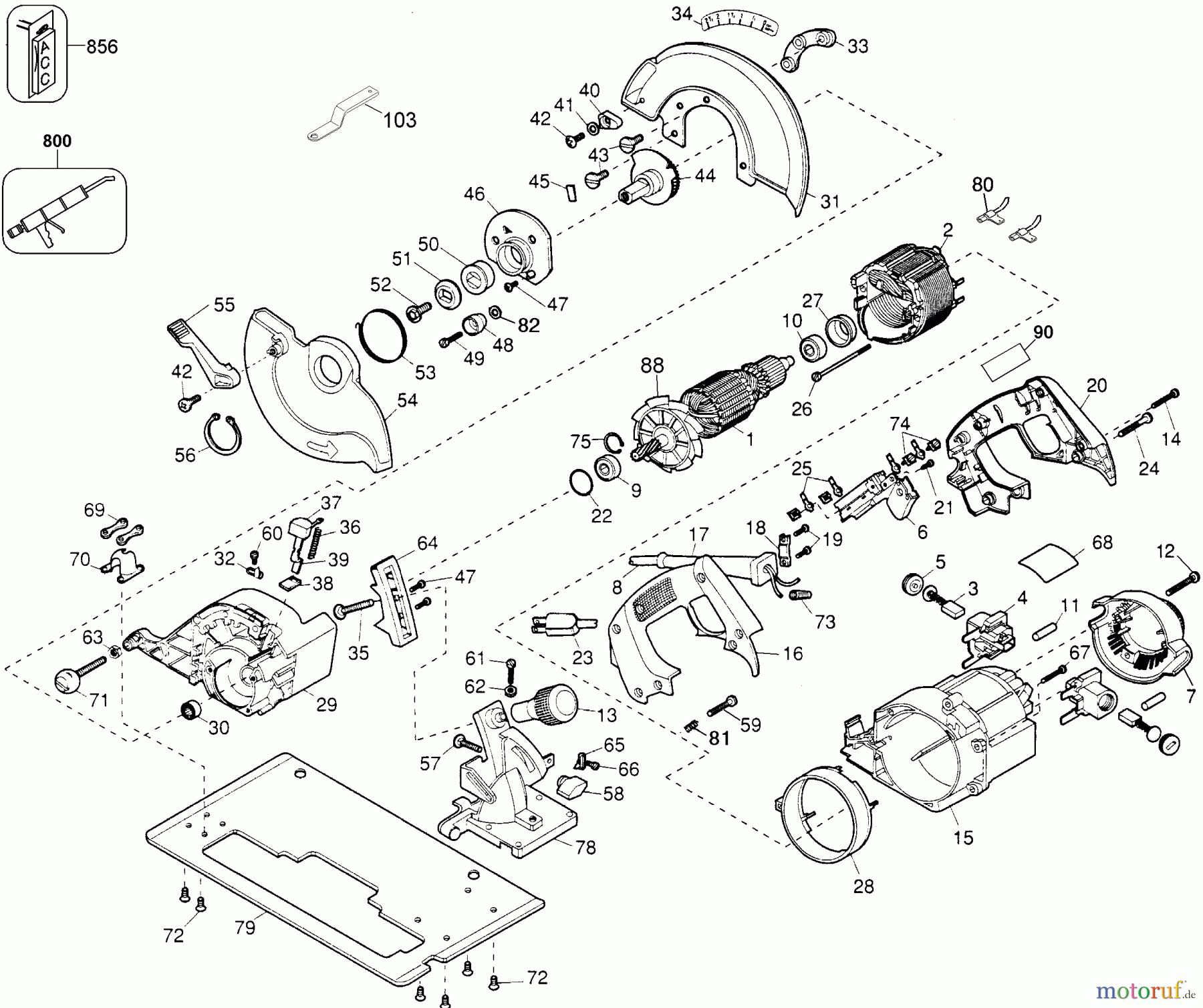DEWALT Divers 7 1/4 PROF SAW CAT 3064 Seite 1