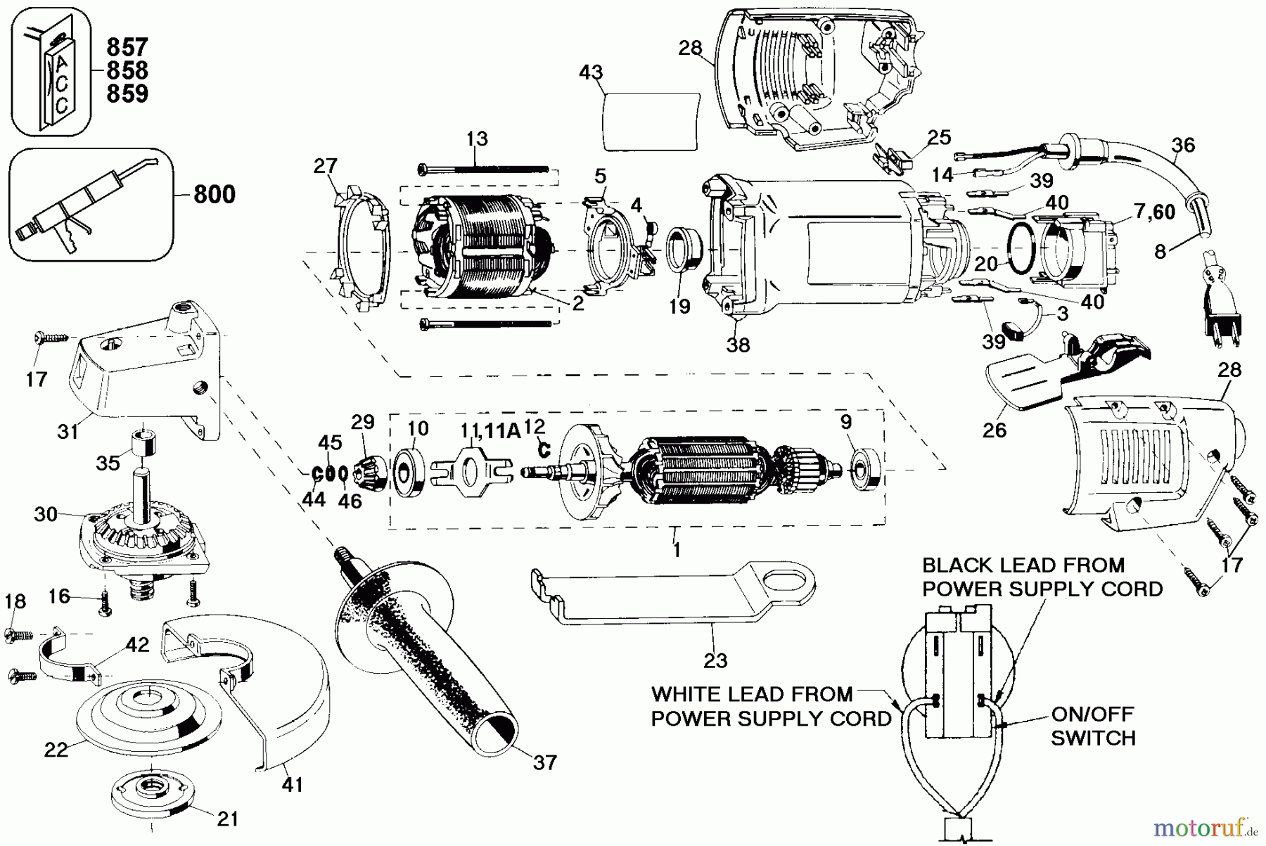 BLACK+DECKER INNENAUSSTATTUNG ZUBEHÖR, ANBAUGERÄTE & UNMOTORISIERT 4 ANGLE GRINDER 6247 Seite 1