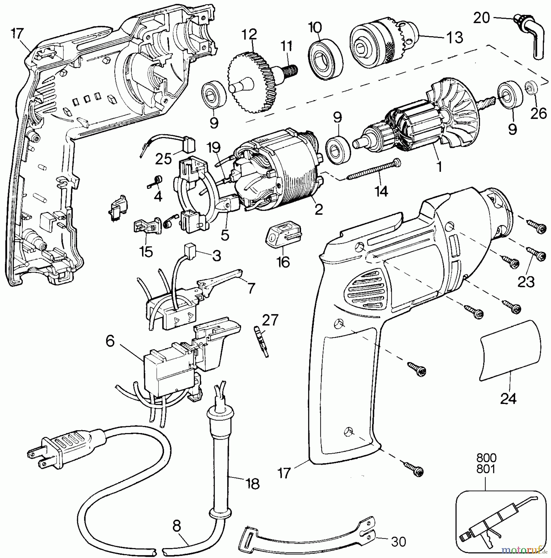 BLACK+DECKER PROFESSIONELL BOHRER, MAGNETBOHRMASCHINE, GEWINDESCHNEIDER 220V 3/8 DRILL 1166-220 Seite 1