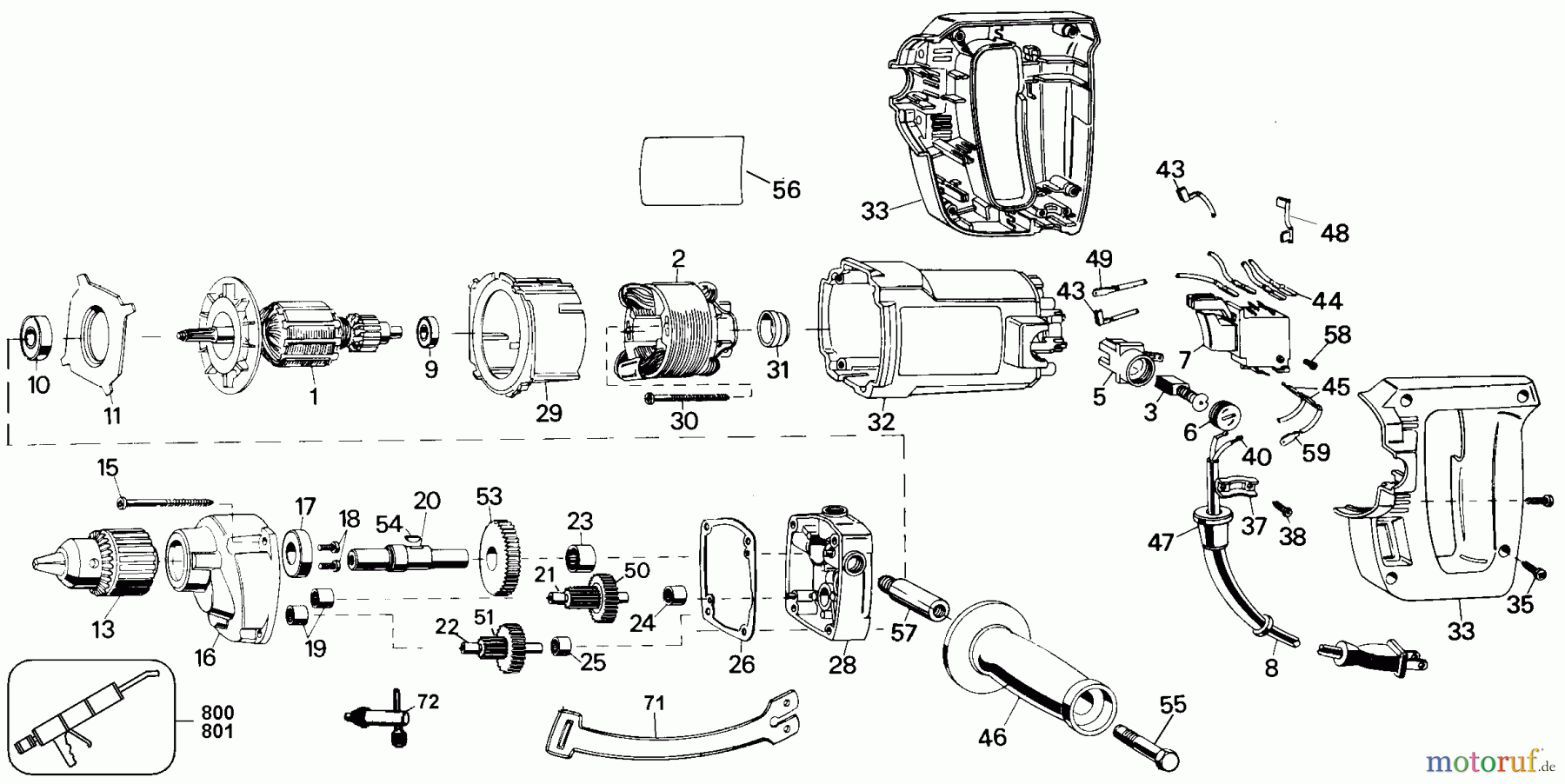 BLACK+DECKER PROFESSIONELL BOHRER, MAGNETBOHRMASCHINE, GEWINDESCHNEIDER 1/2 ELEC DR 900RPM 1339 Seite 1
